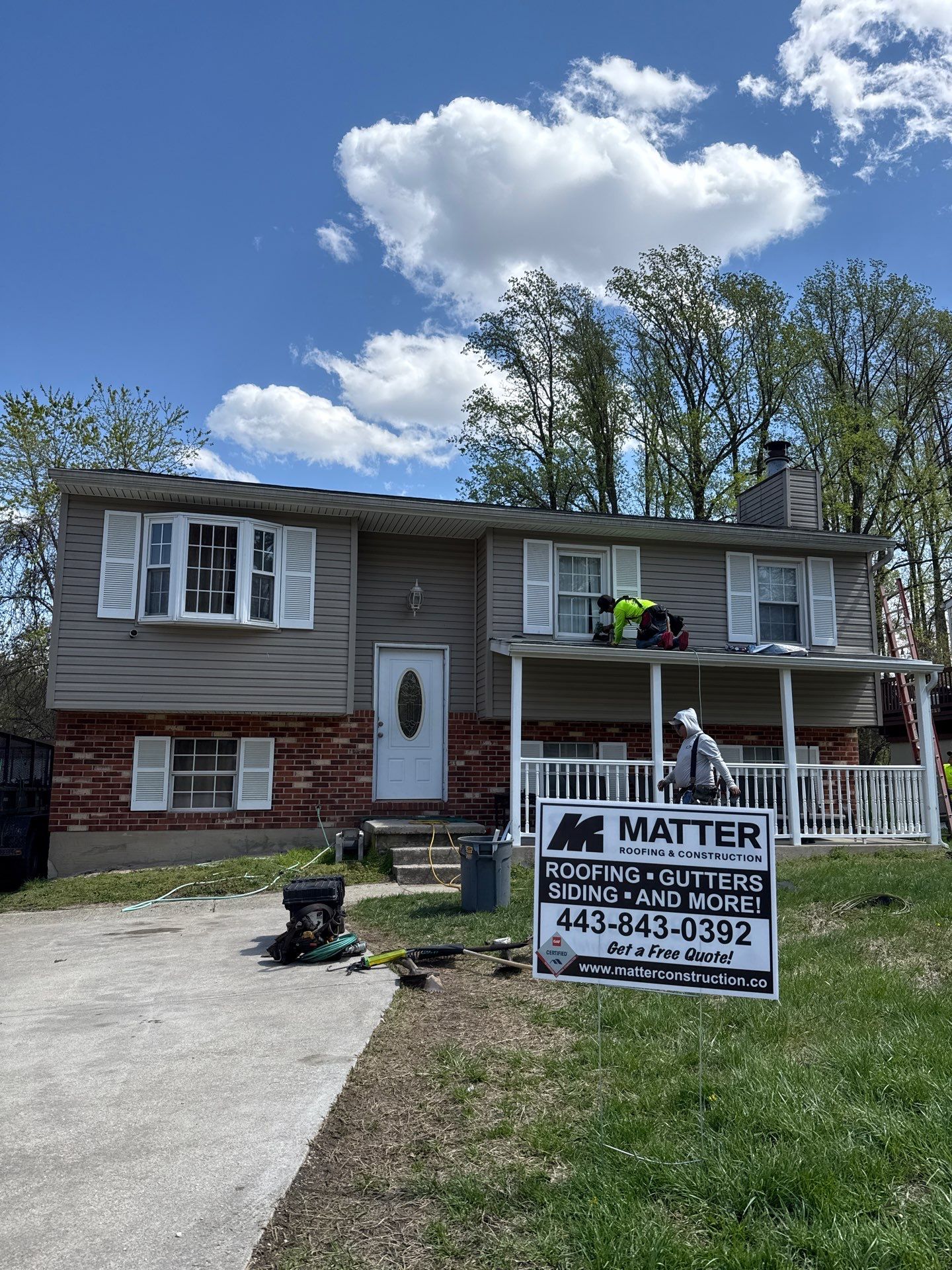 Residential Roofing Installation using GAF Timberline HDZ by Matter Construction, LLC
