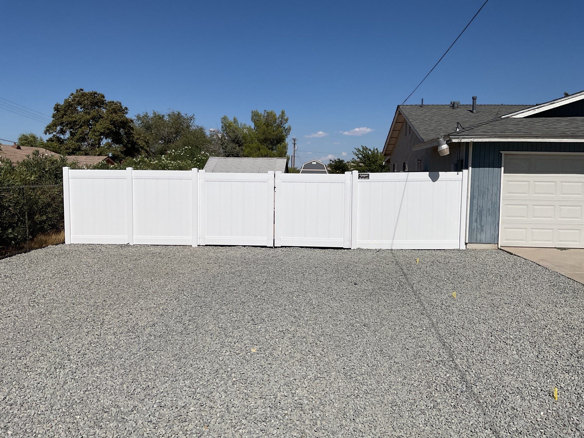 Fence Installation using Vinyl by Fence Guys Inc. 