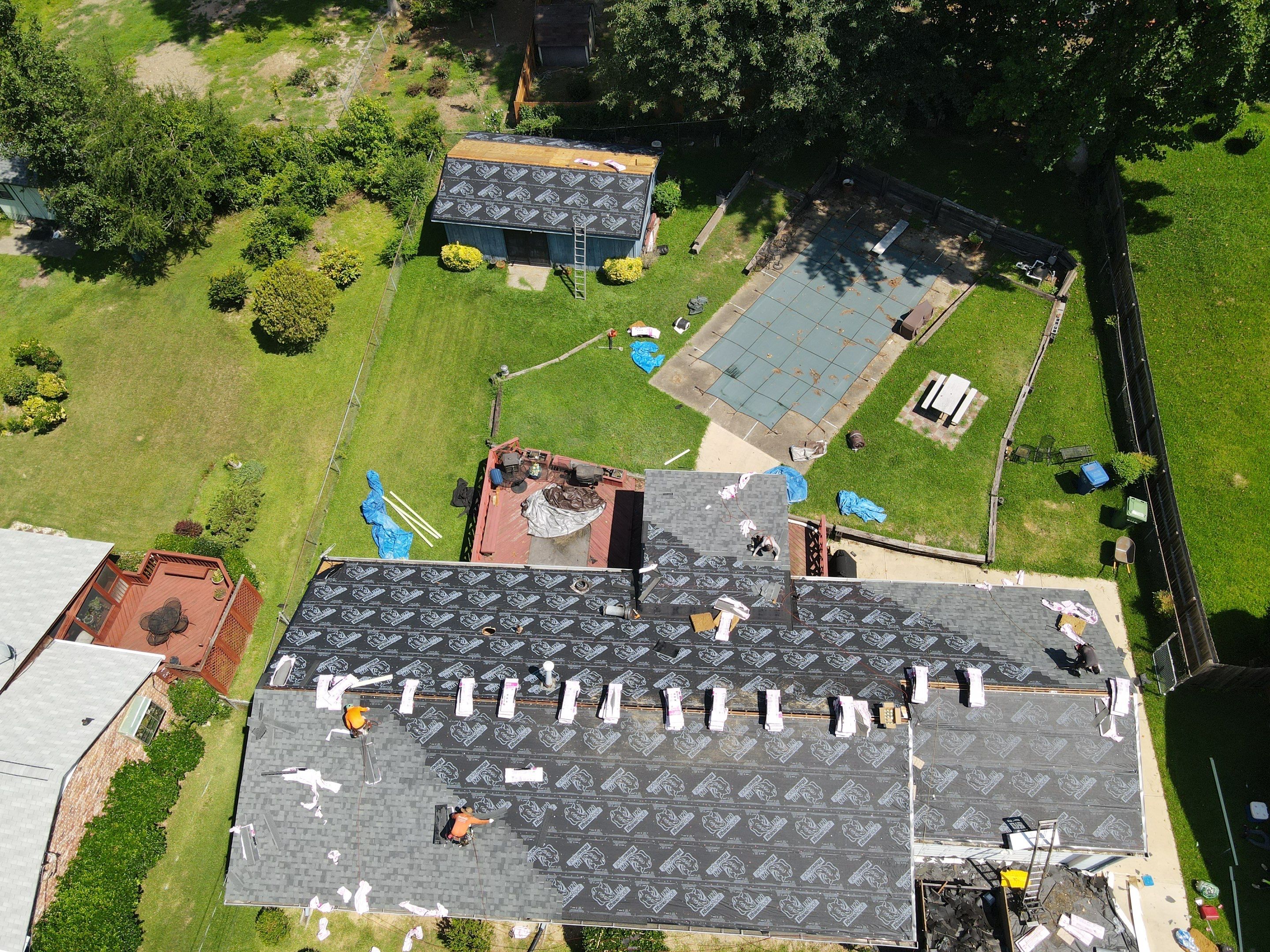 Residential Roofing Installation using Owens Corning by Inspector Roofing and Restoration