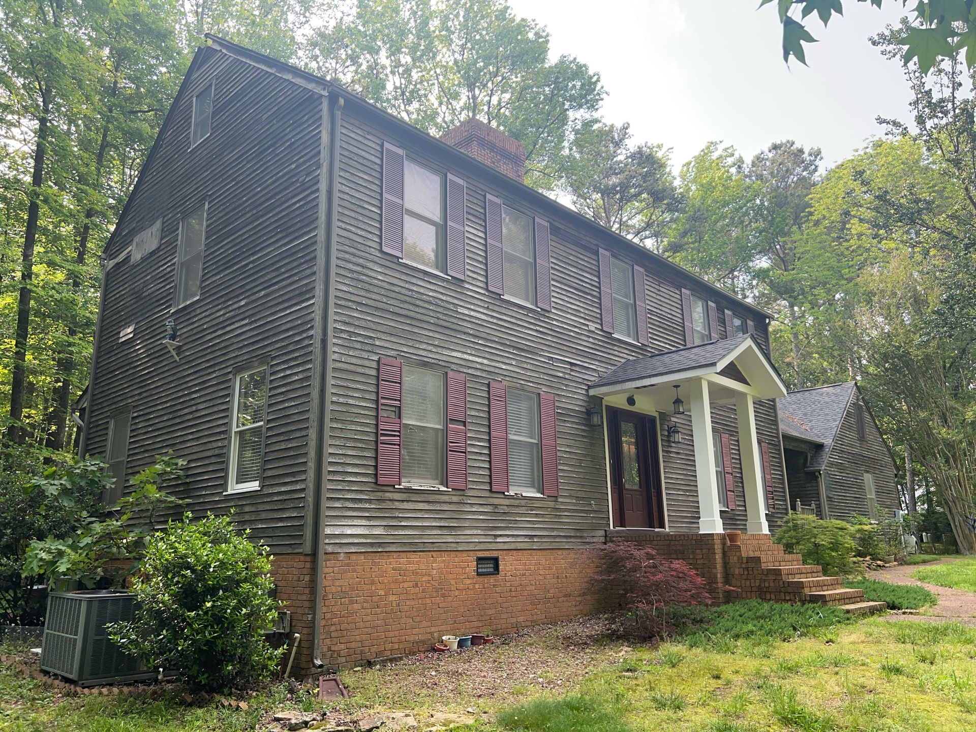 Aged Pewter Hardie + Windows by Freedom Exteriors