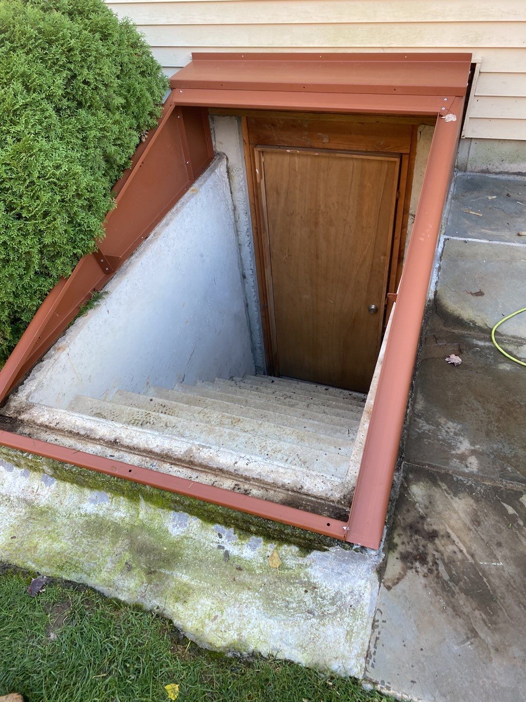 Basement Remodel using Bilco Basement Door by A Plus Exterior
