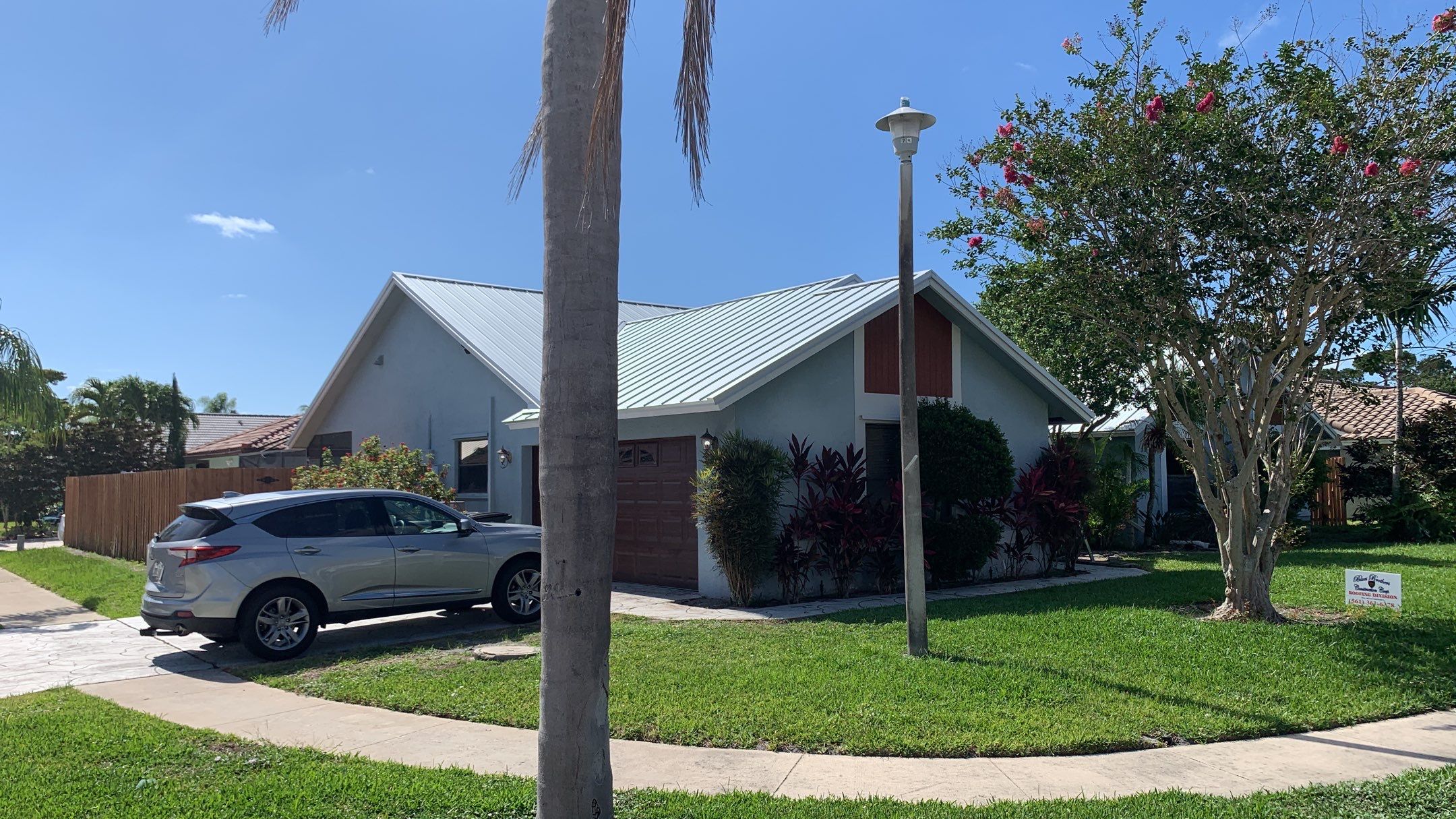 Residential Roofing Installation using 1" Nail strip metal roof by BLUES BROTHERS ROOFING