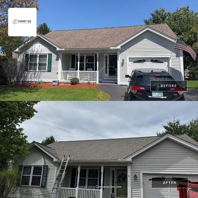 Hudson, NH Roof Replacement with GAF Timberline HDZ Shingles and Grace Ice & Water Shield