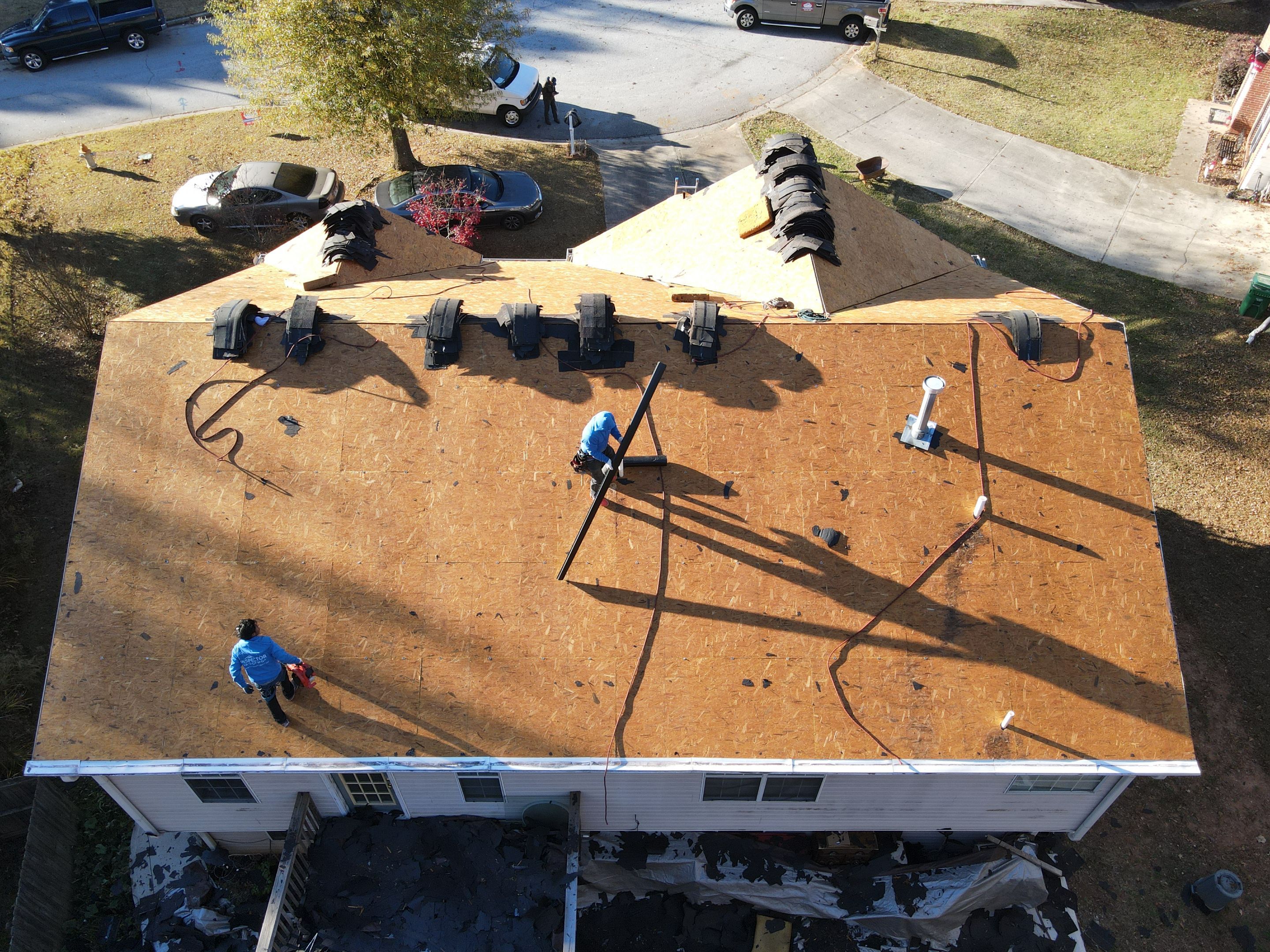 Residential Roofing Installation using Owens Corning by Inspector Roofing and Restoration