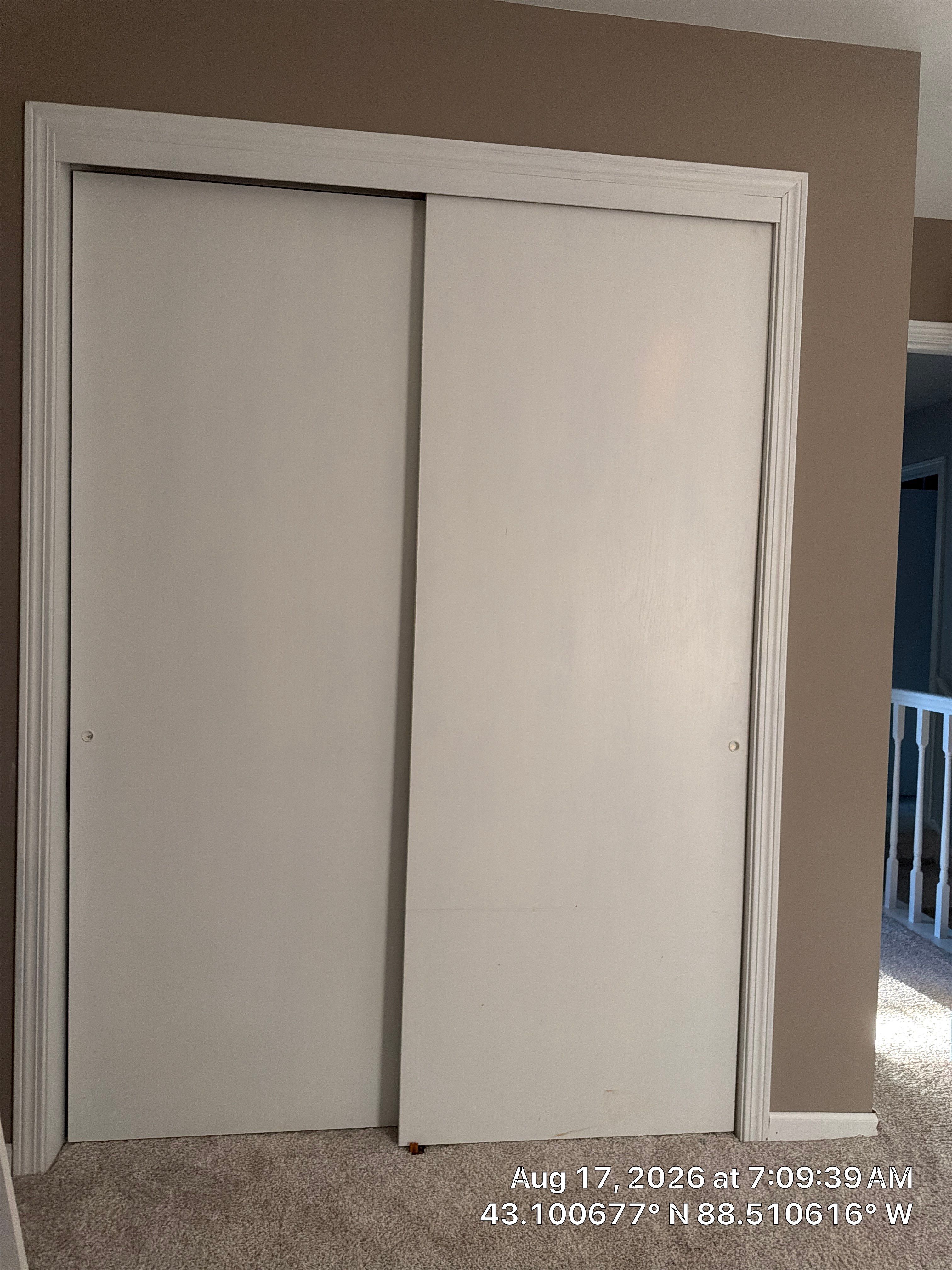 Interior Painting and Sliding Closet Door Installation in Oconomowoc by CompanyCam Sales Demo