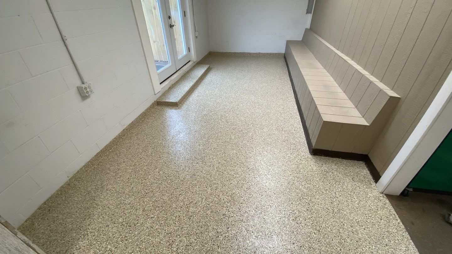 Commercial Space using Driftwood by Your1DayFloor.com