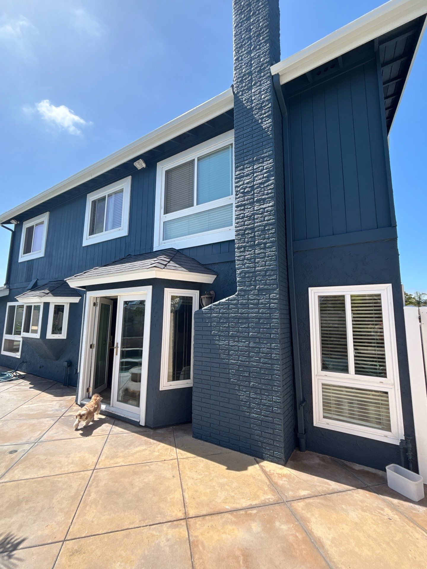 Full repaint of two story, Huntington Beach home by Beach City Painting