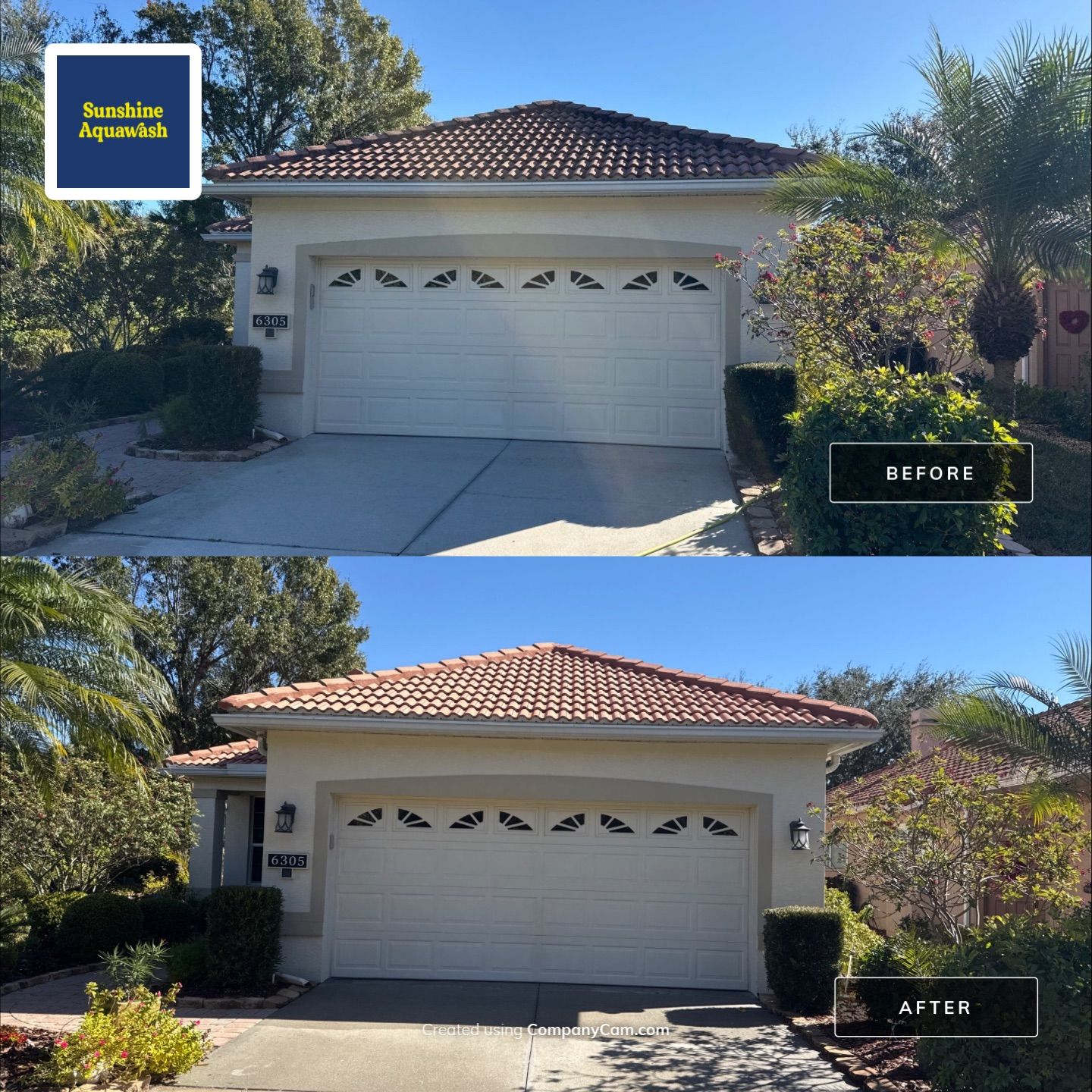 Barrel Tile Roof Cleaning in Tara – Bradenton, FL by Sunshine AquaWash
