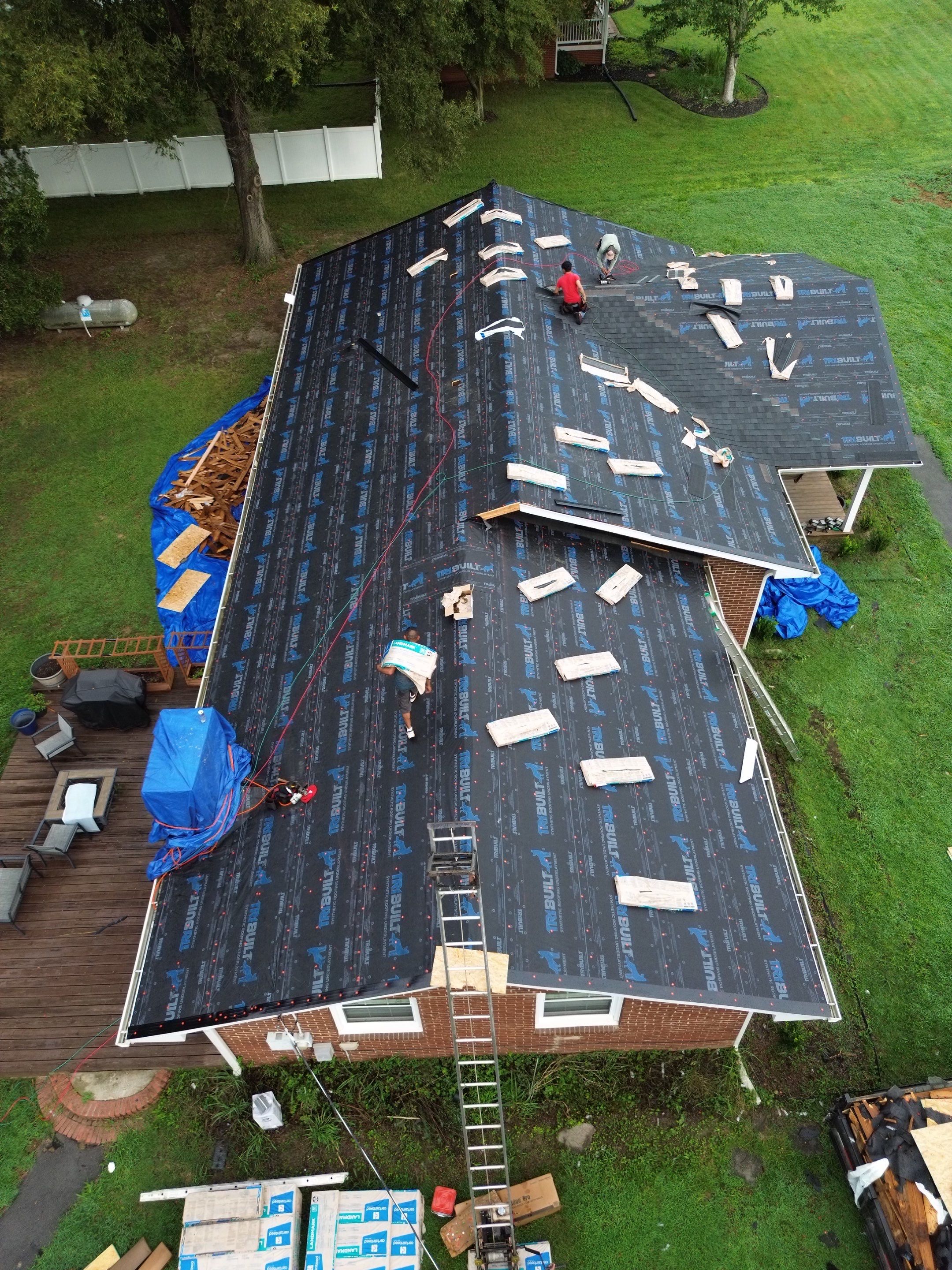 Roof replacement, interior and gutter repair by hail and wind damage by Just Brilliant Restoration JBR