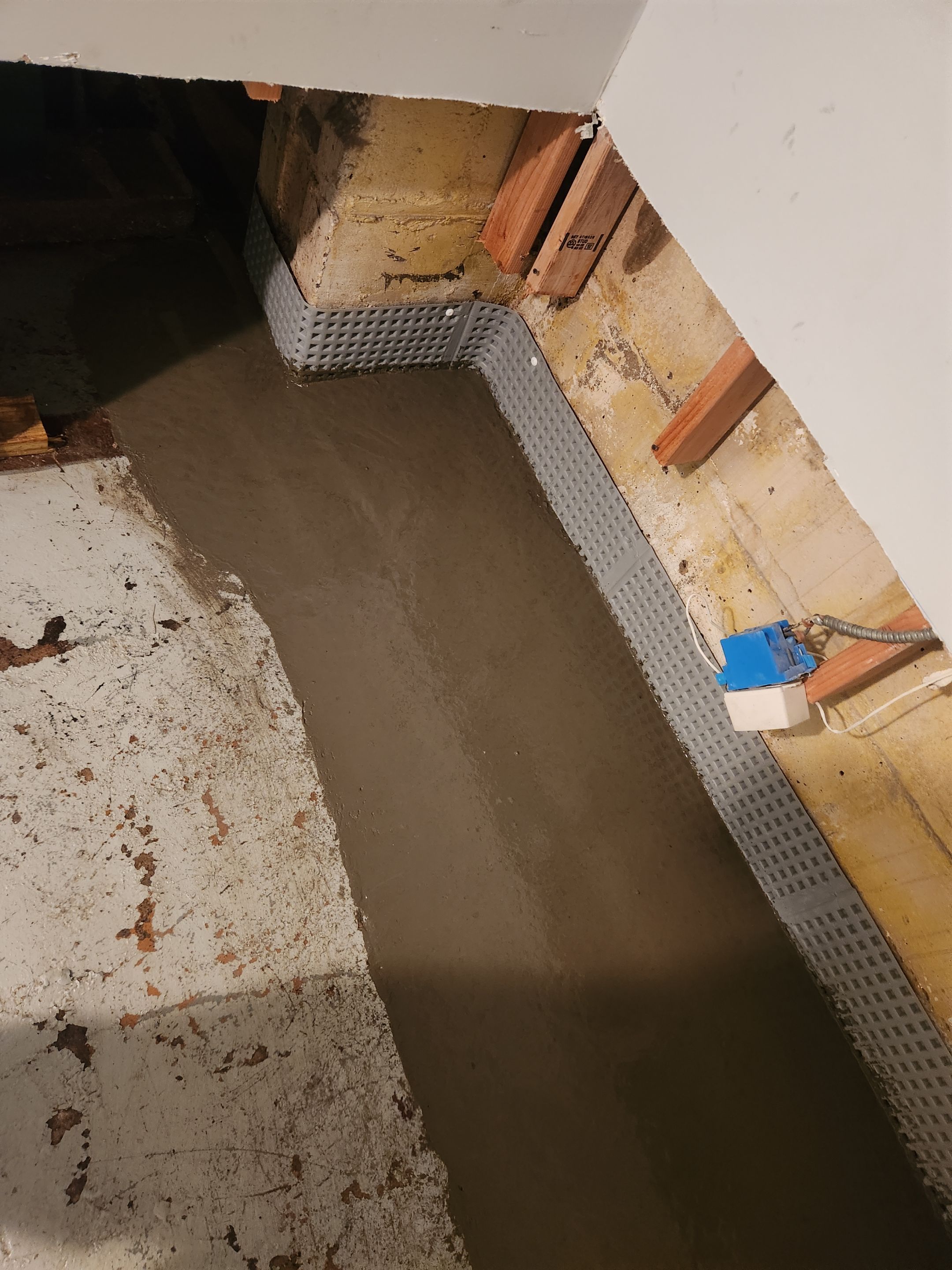 Interior French Drain West Orange NJ by Pure Service Pro, LLC 