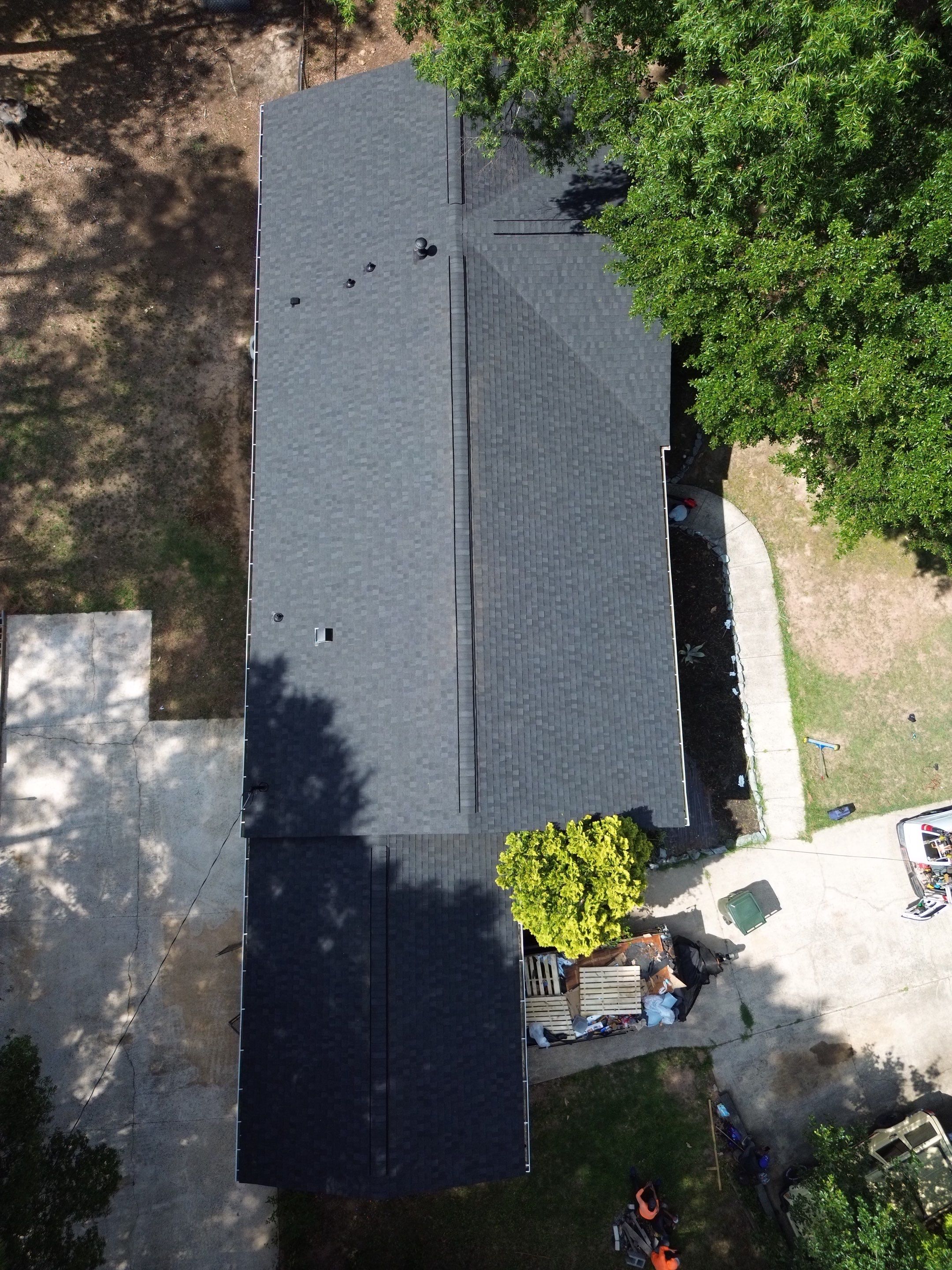 Roof replacement, gutter and interior repair by hail damage by Just Brilliant Restoration JBR