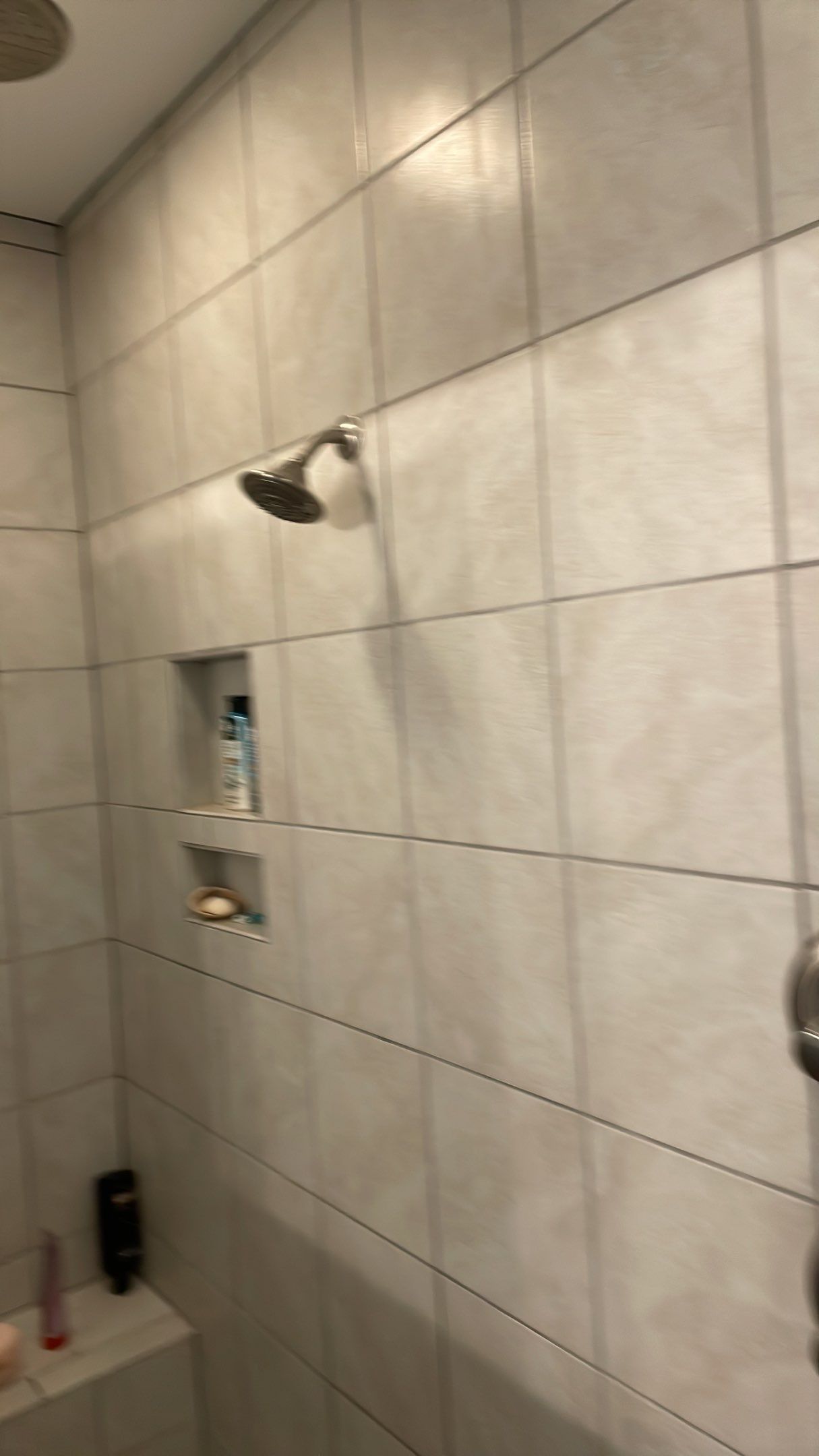 Bathroom Remodel using Decorative Tile by Footprints Floors of Coastal Carolina