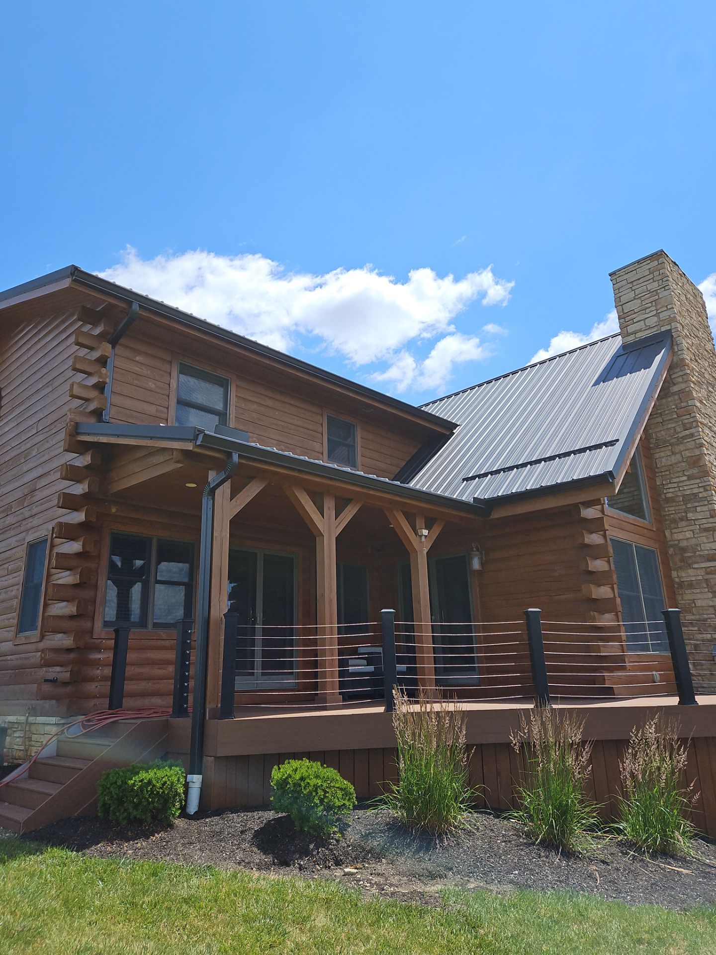 Residential Roofing Installation using Performance Panel Metal - Frost Black by RoofX 