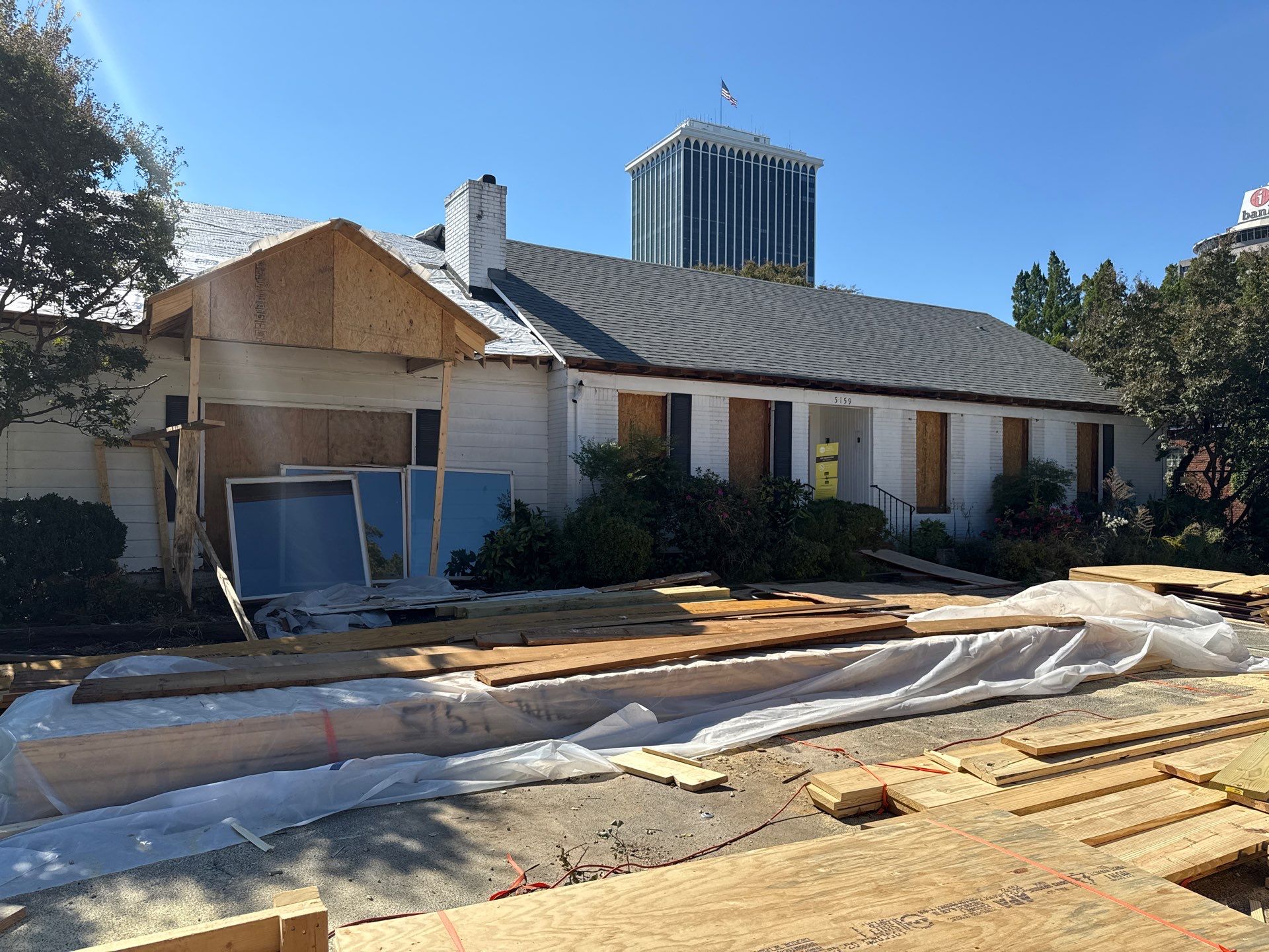 Architectural Asphalt Shingle Roof Replacement and Decking at Memphis Commercial Building by Revival Roofing Services