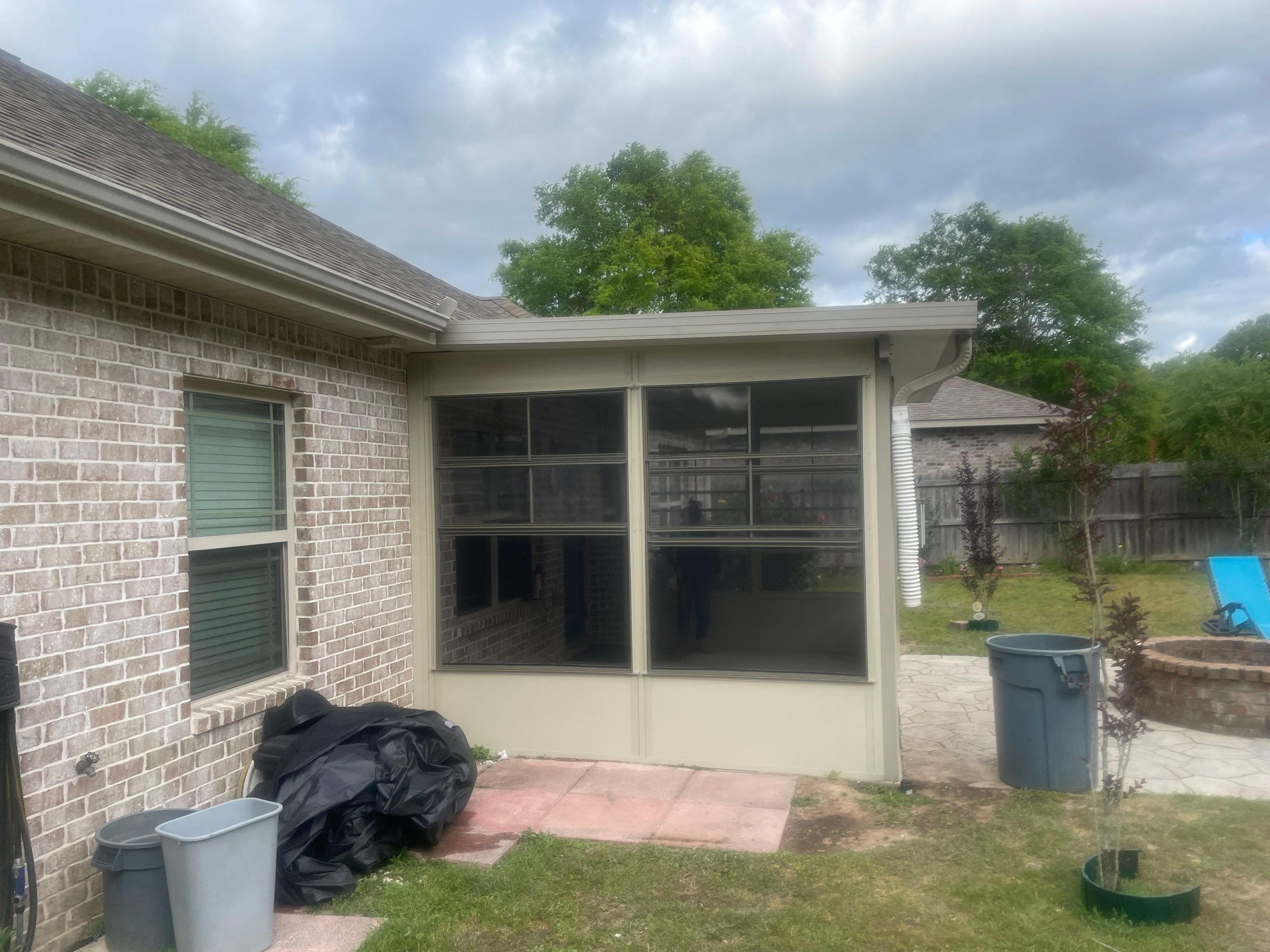 Patio Cover & Screen Room w/Vinyl 4-Tracks by Titan Sunrooms