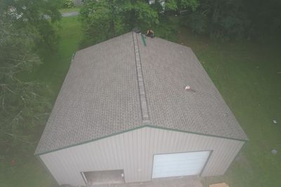 Residential Roofing Installation using GAF Timberline HDZ Weatherer Wood