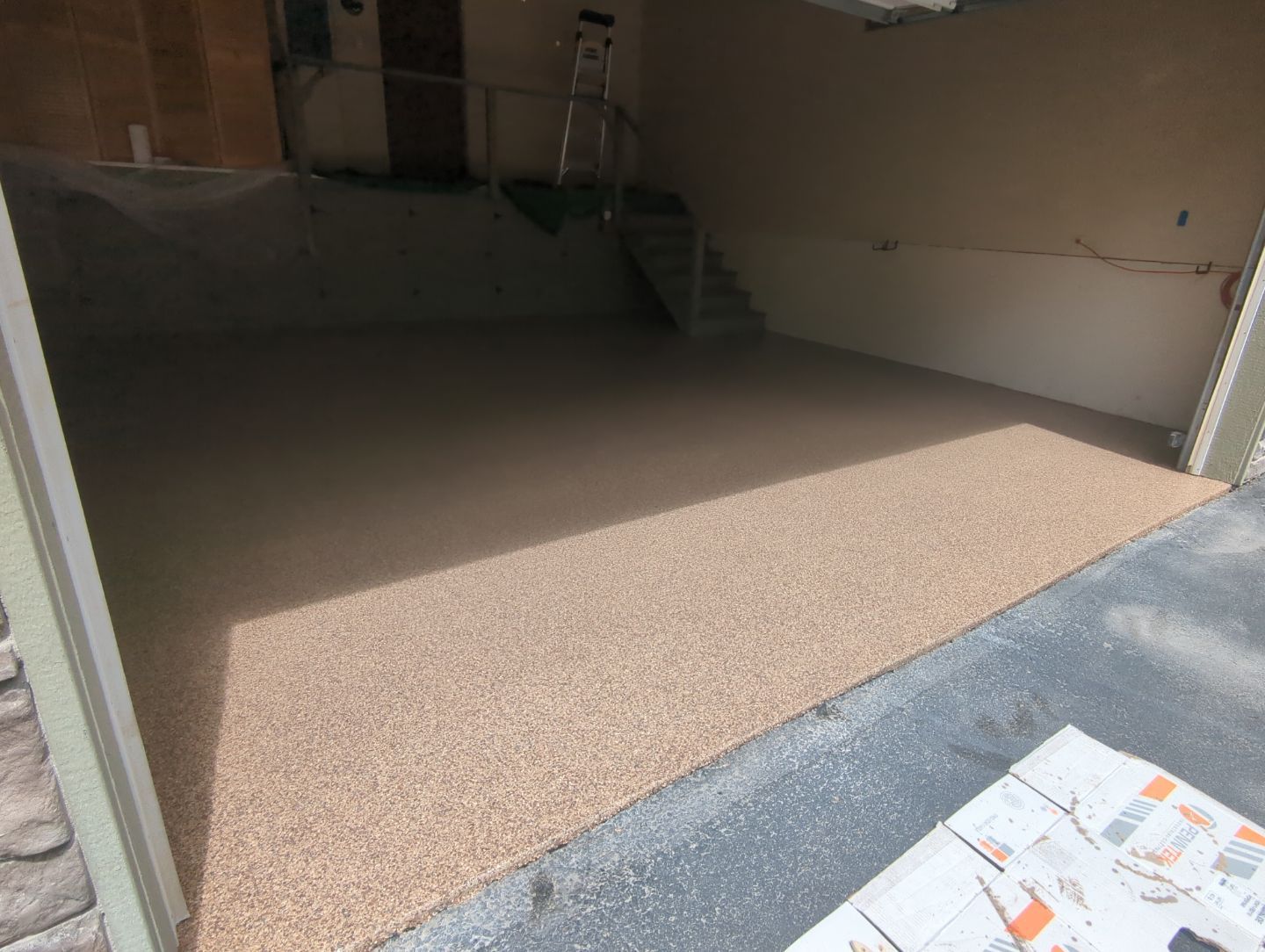 Garage Transformation using Flint by Croc Coatings, LLC