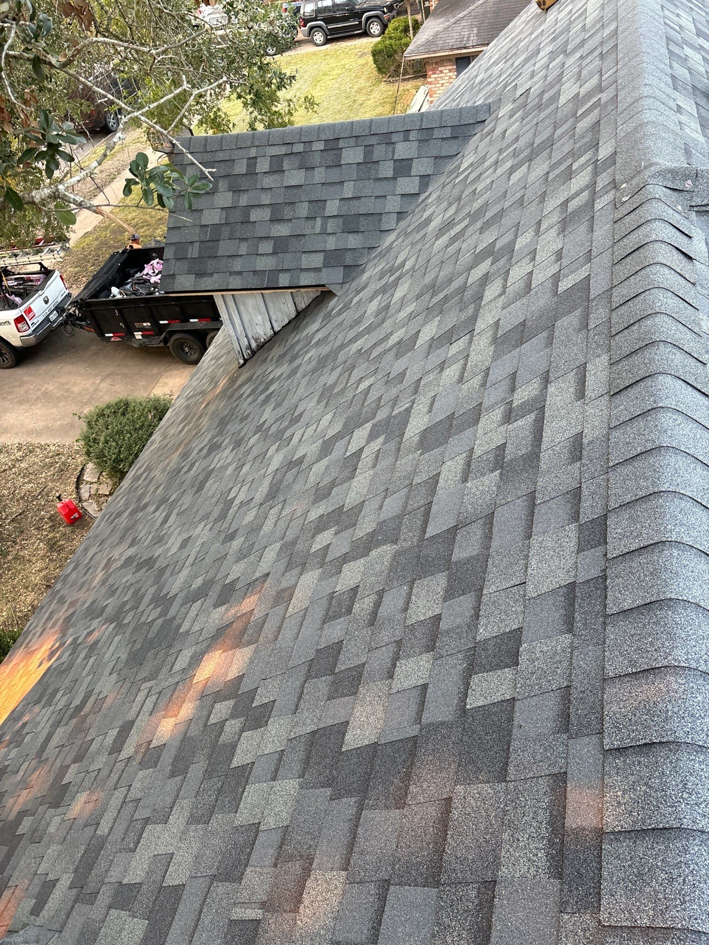 Residential Roofing Installation using Owen's Corning Duration (Lifetime) Shingles by Roof Repair Company