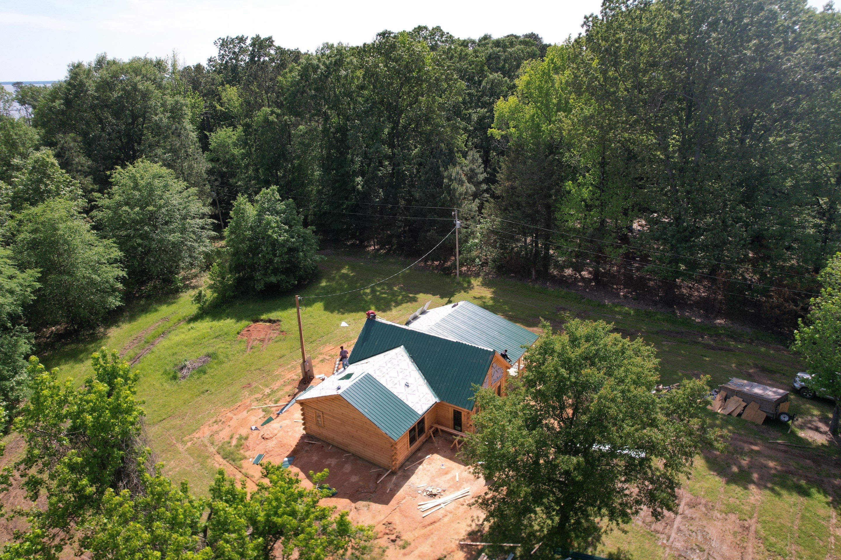 New Home Construction using 29 gauge metal by Hostetler Roofing