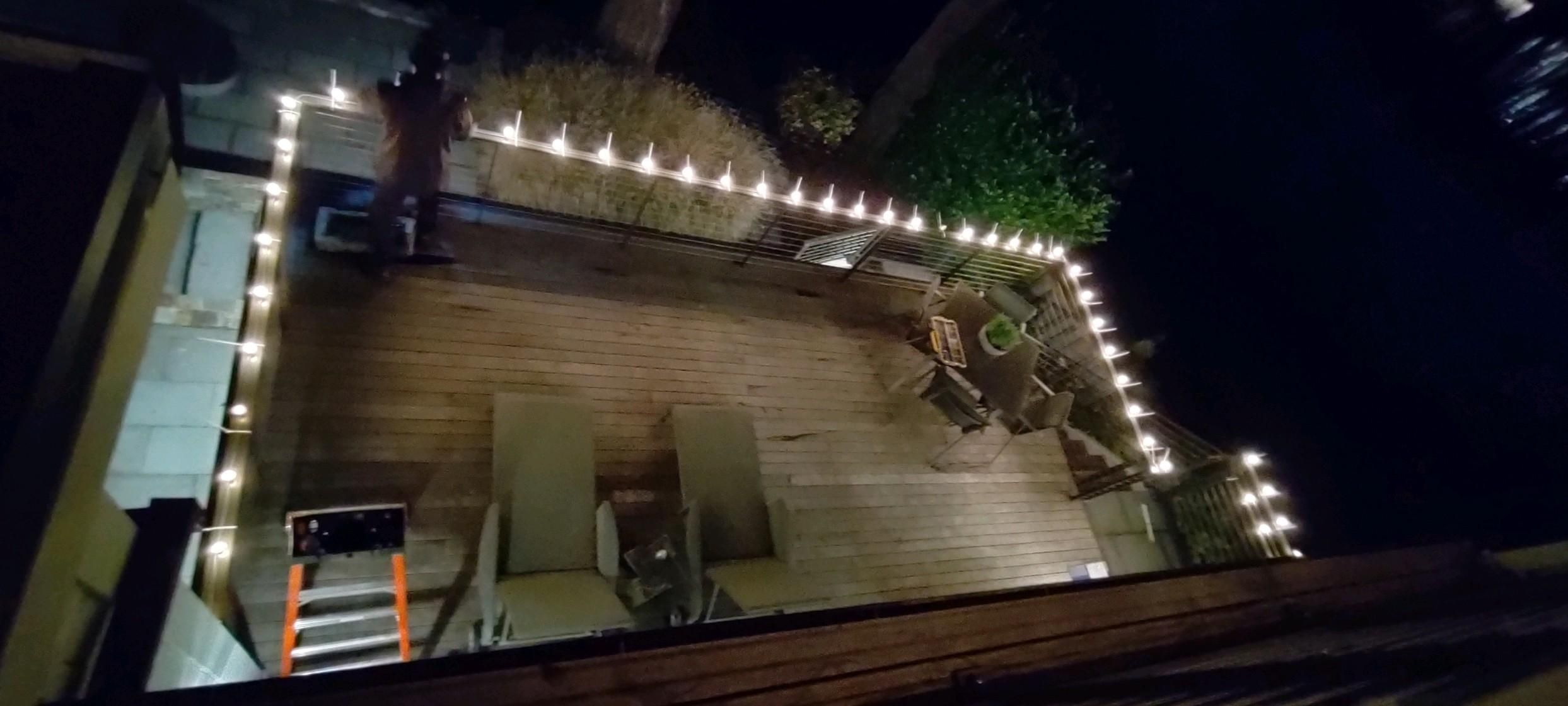 Holiday Lighting using C9 Incandescent - Opaque White by Paul Schopp