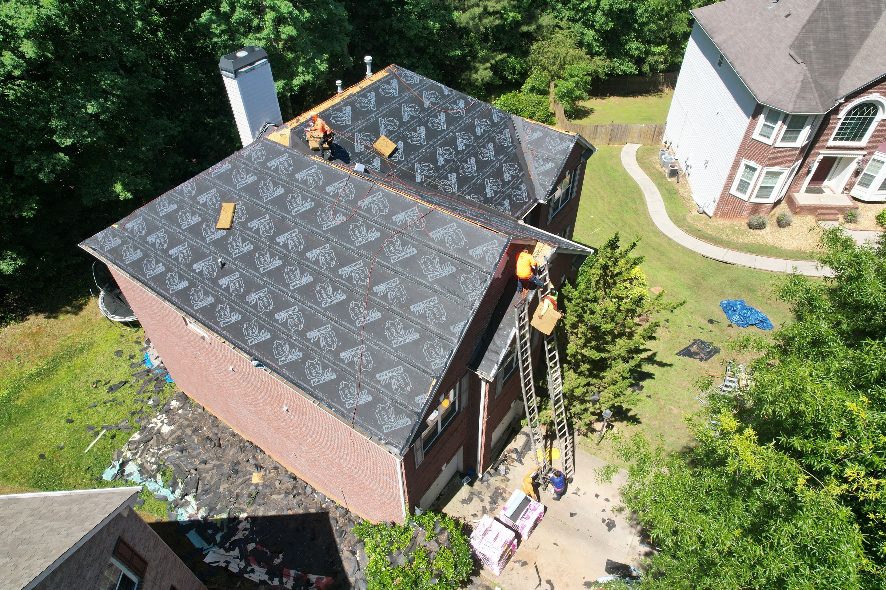 Residential Roof Replacement using Owens Corning Estate Gray by Inspector Roofing and Restoration