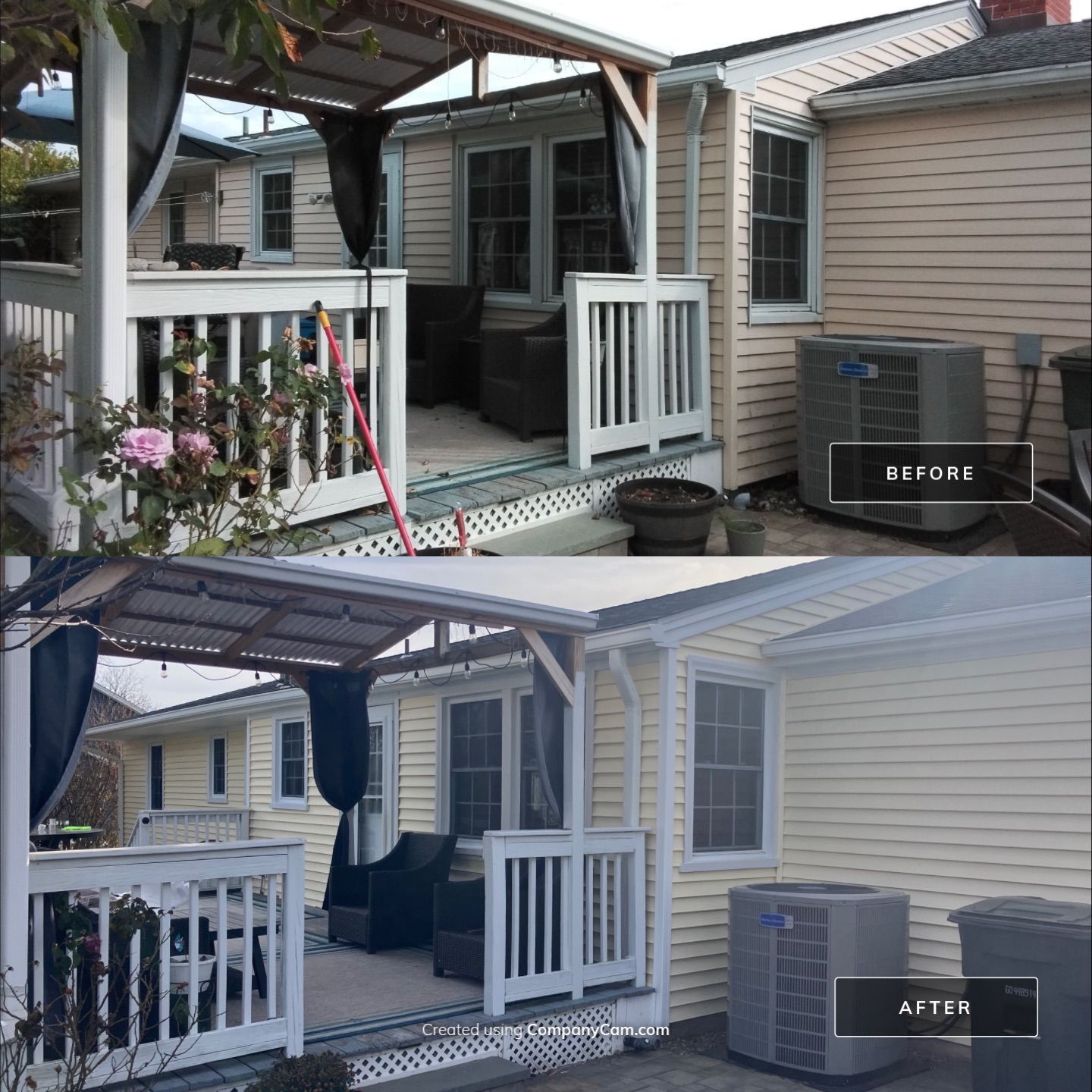 Transformative Siding update with Cert. Monogram D/4 x 12'6" Clapboard, Heritage Cream by DiGiorgi Roofing and Siding Inc