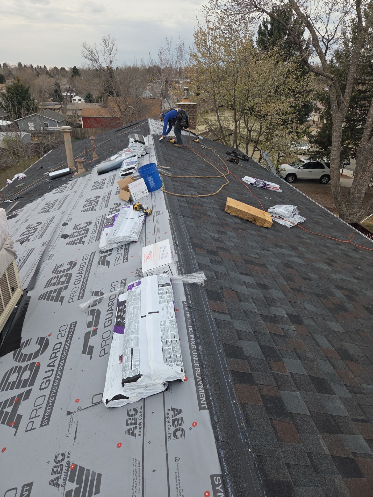 New Roof using Tamko - Stormfighter Flex - Black Walnut by RTP Roofing Company