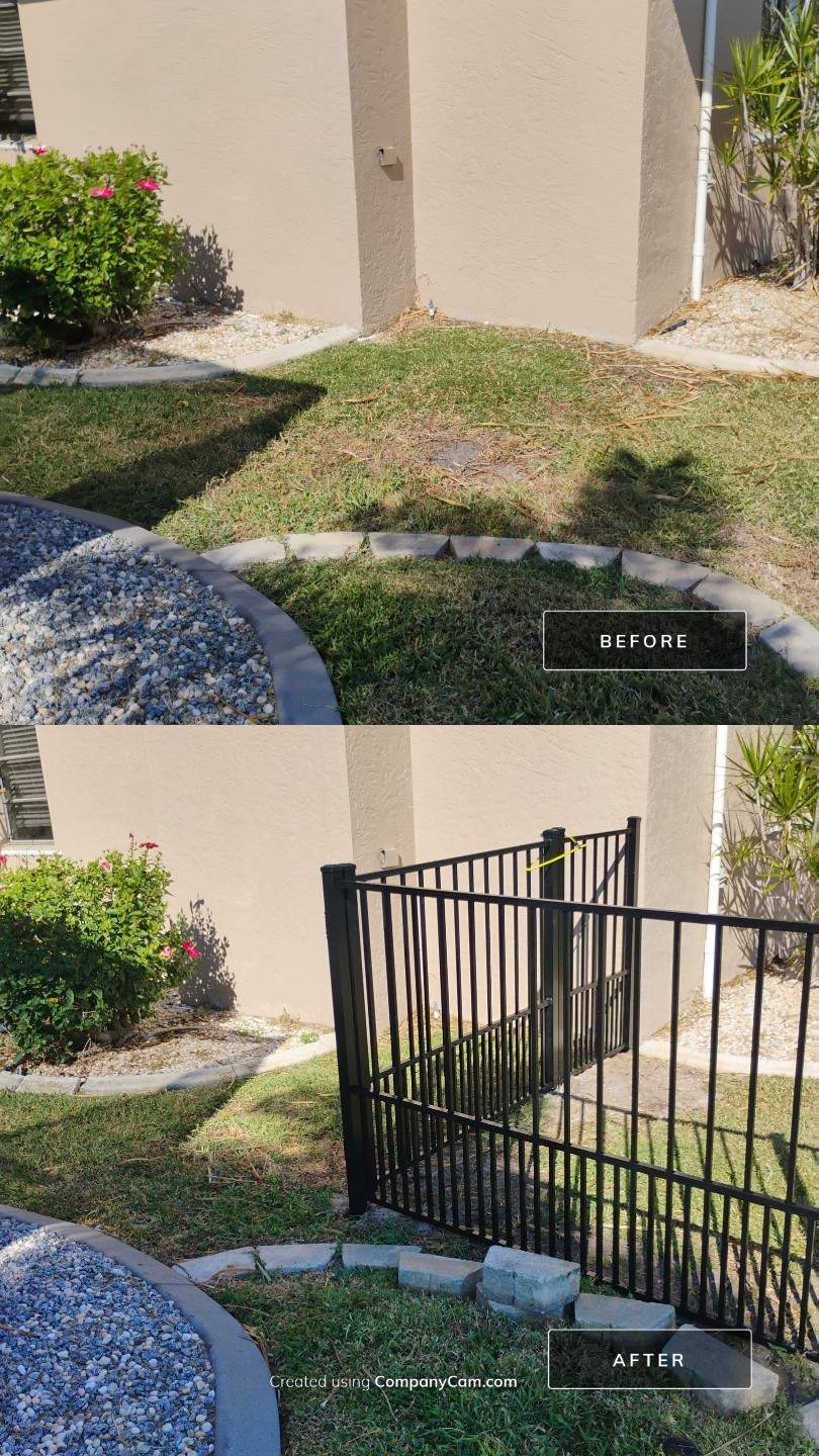 Puppy Picket Aluminum Fence in Punta Gorda by True Fence LLC