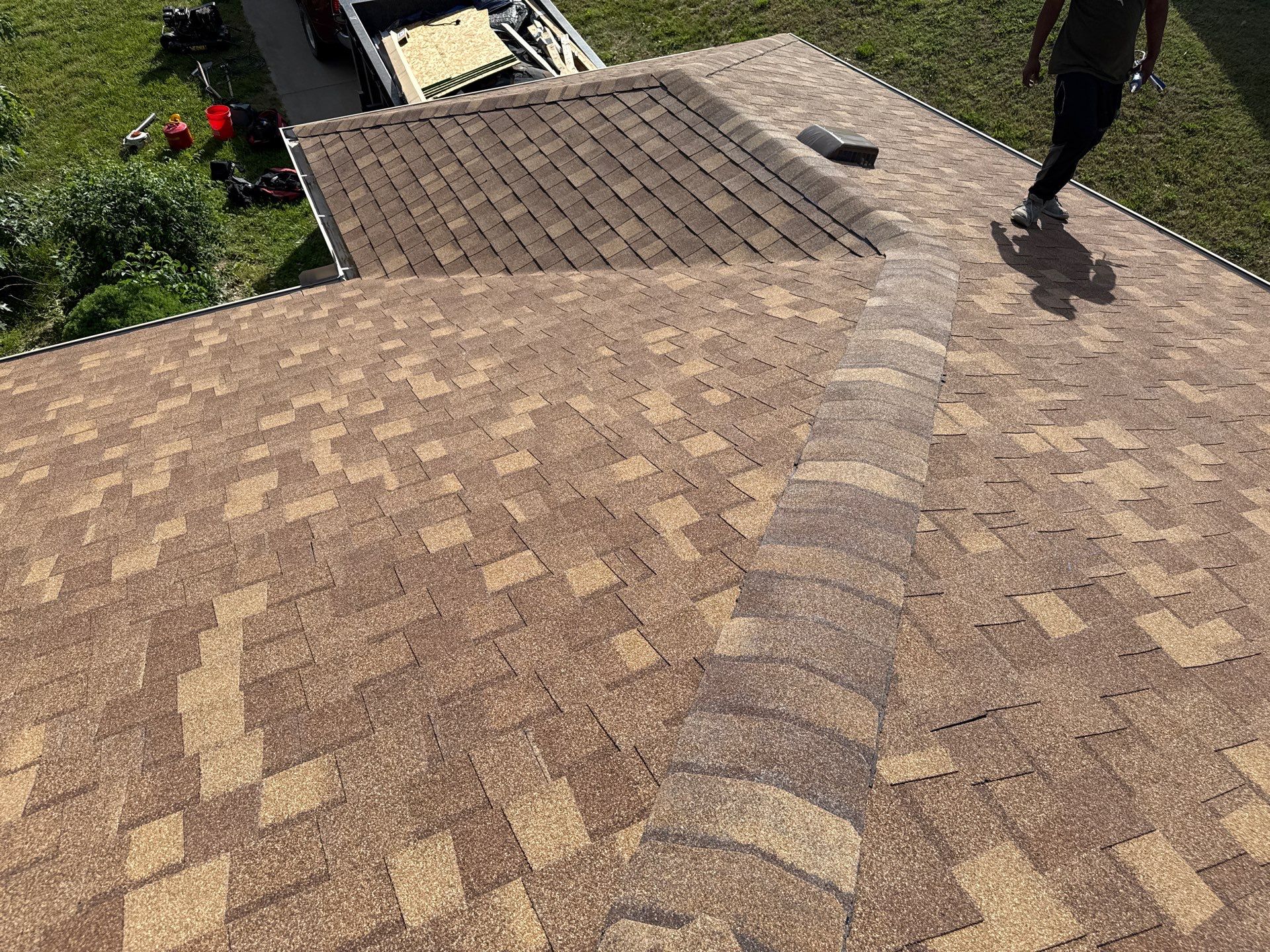 Storm-Damaged Roof & Gutter Replacement by Eaton Roofing 