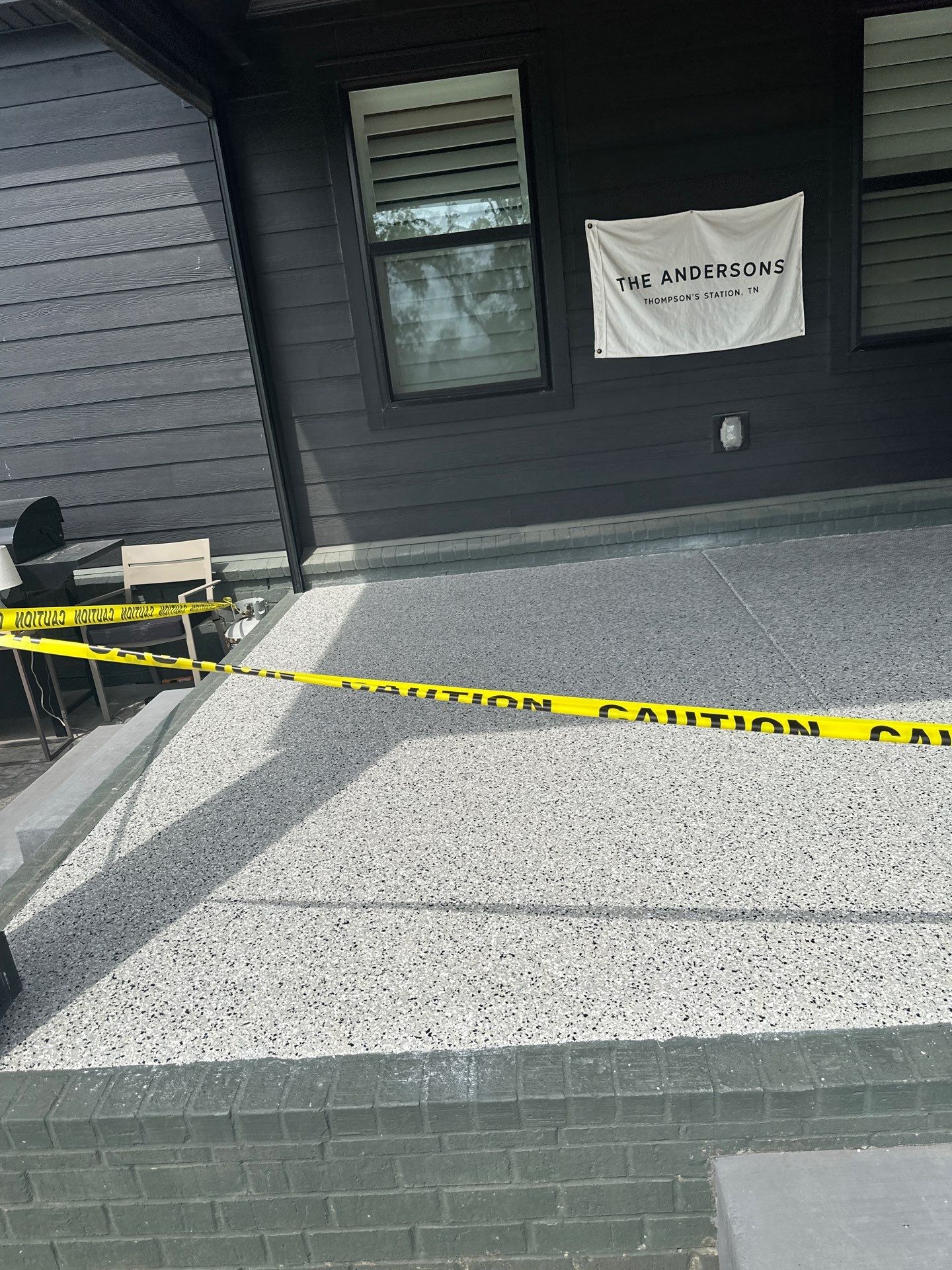 Patio Floor Coating using Cabin Fever by My Garage Floor Guys
