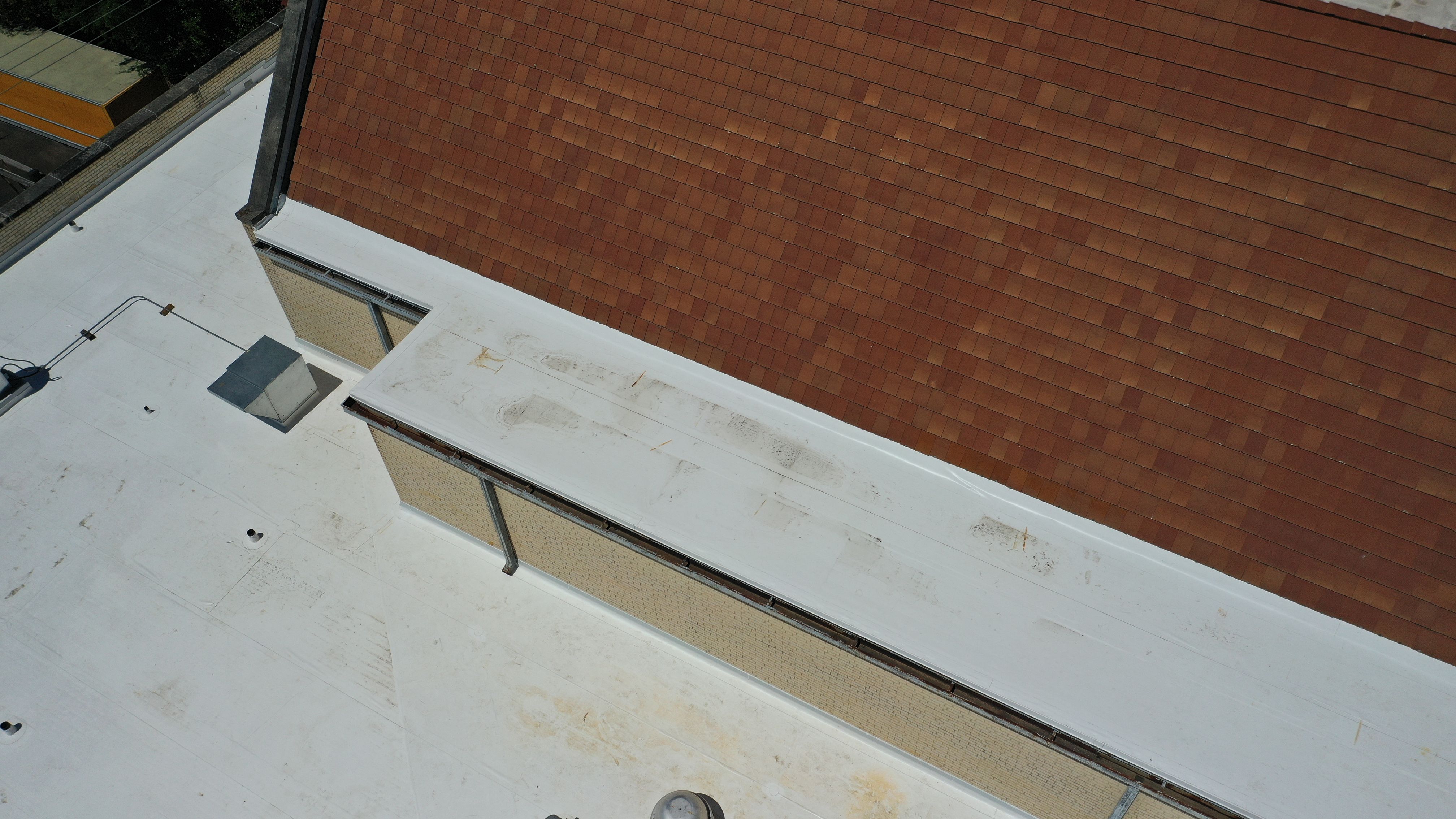 Commercial Roofing Installation using 50 mil PVC by Hostetler Roofing