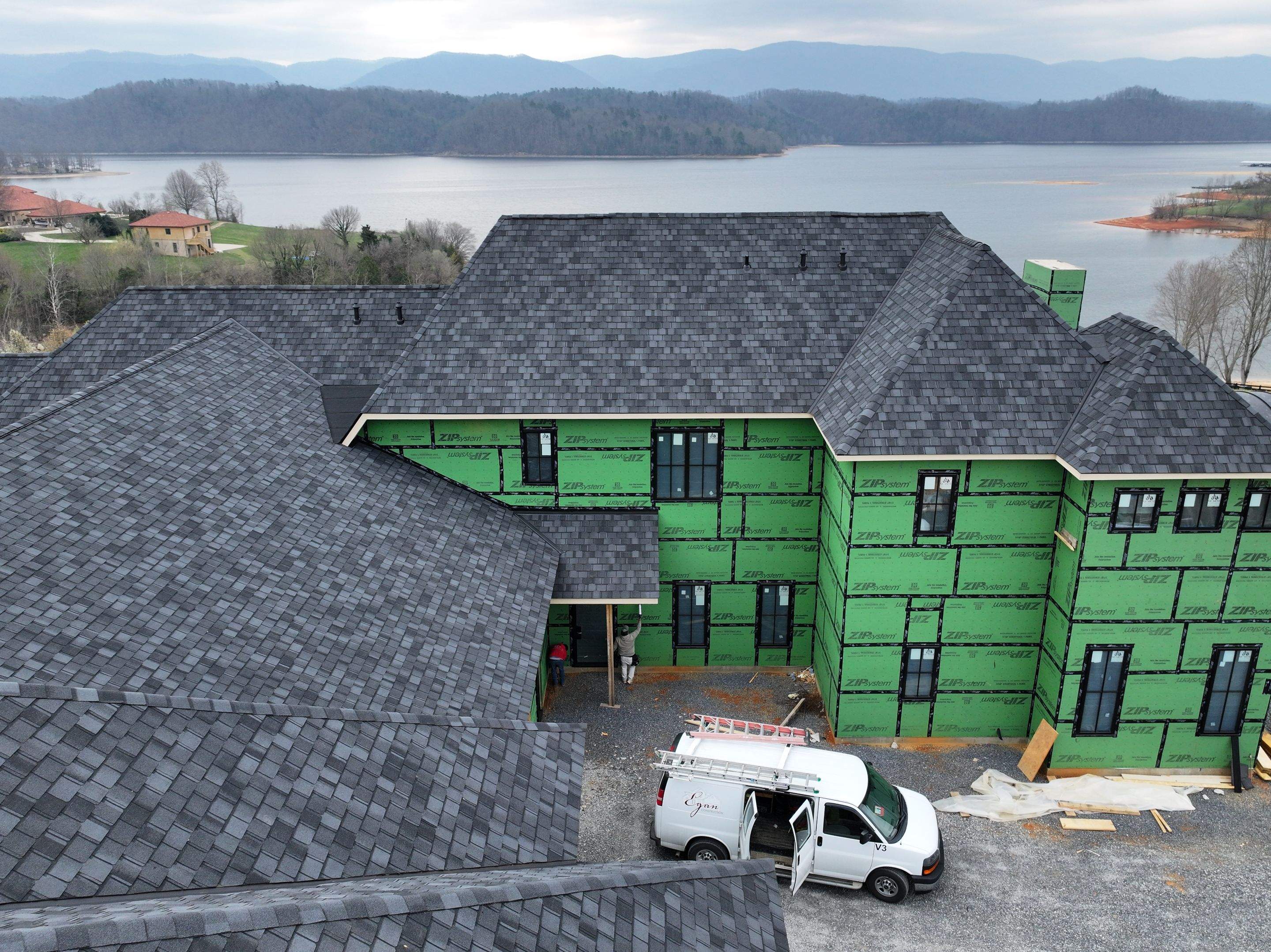 Lake Road New Construction - Belmont by Omnia Roofing