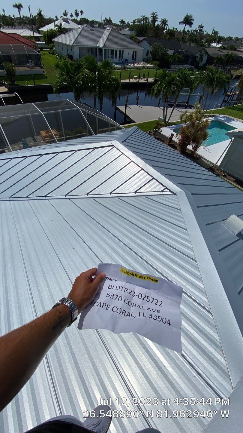 Residential Roofing Installation using Standing Seam Metal by Protek 