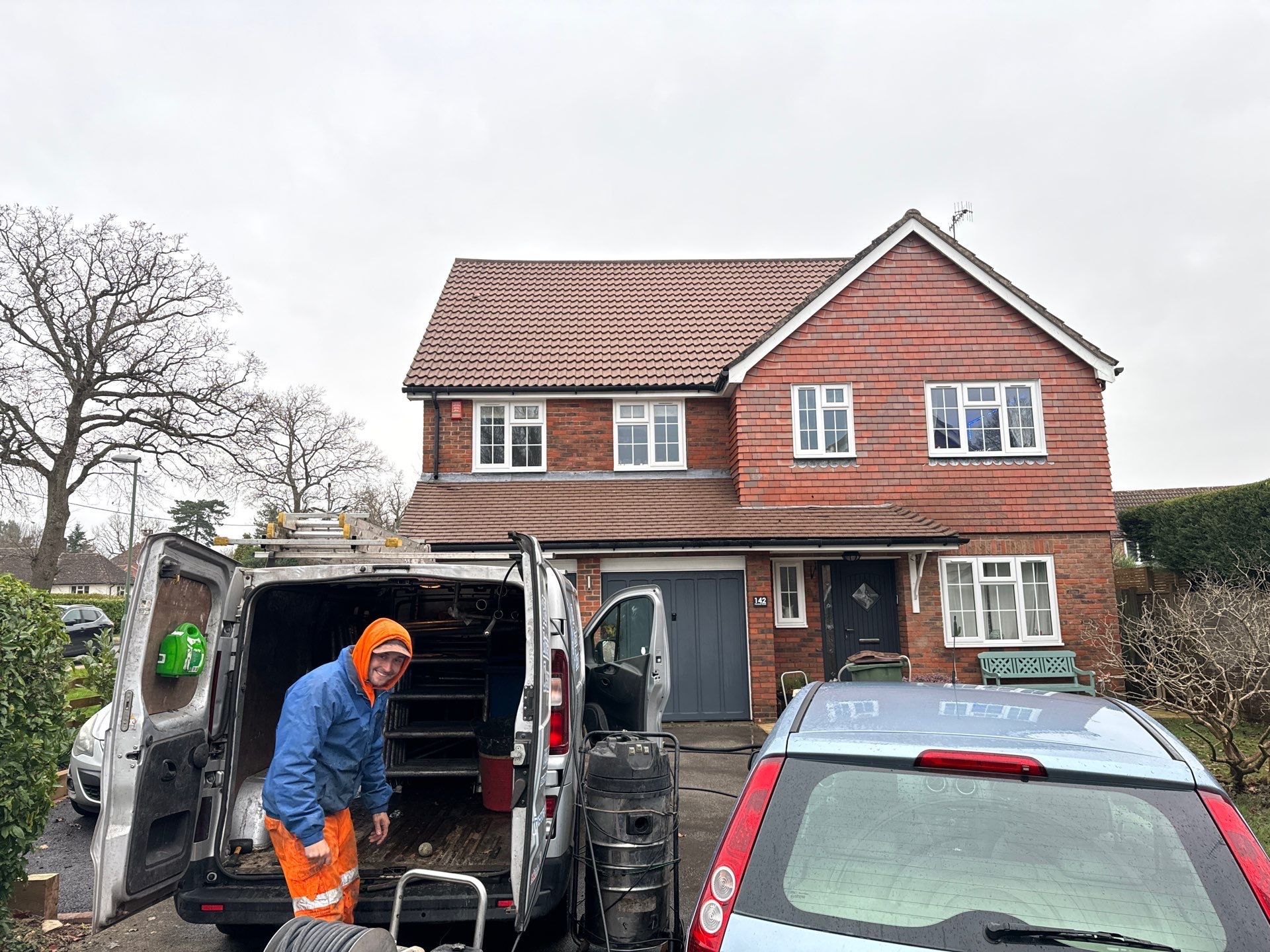 Roof Cleaning and Biocide Treatment using Honda 15lpm Low Pressure Washing Machine by Ges Exterior Cleaning ltd