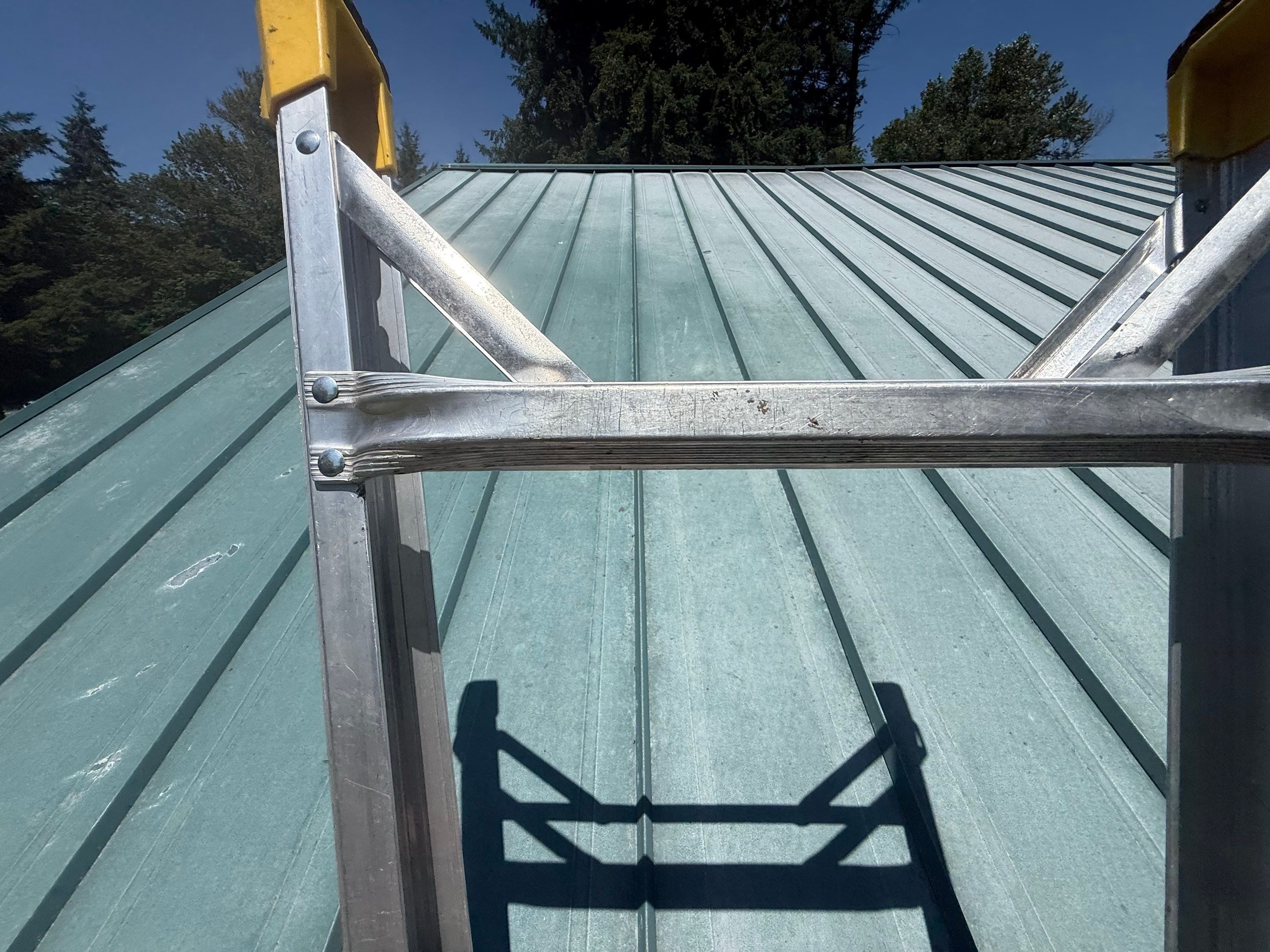 Log Cabin Metal Roof Repair and Skylight Maintenance in Springfield by BEST Roofing & Waterproofing