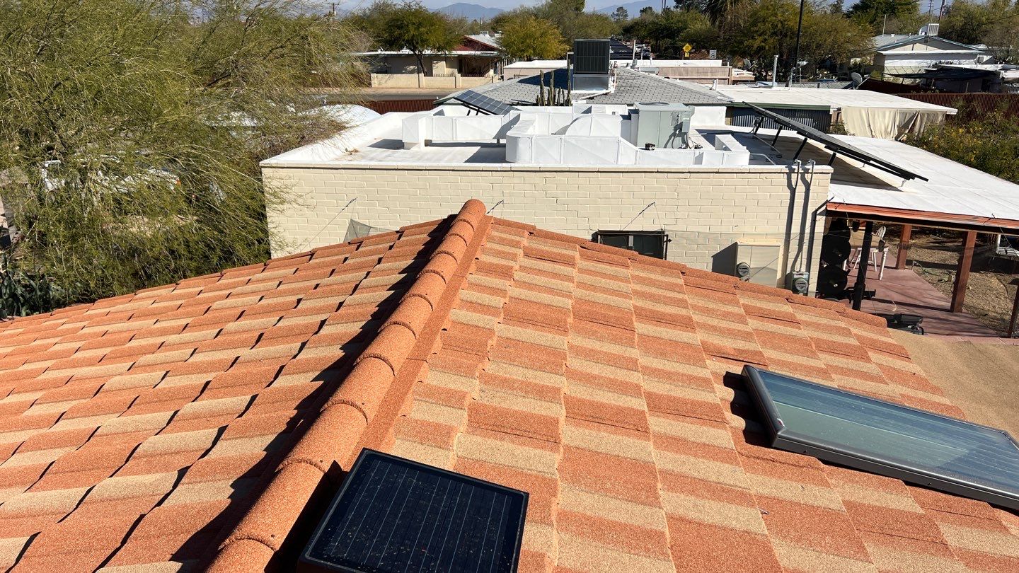 Spanish Red Stone Coated Steel by Reimagine Roofing
