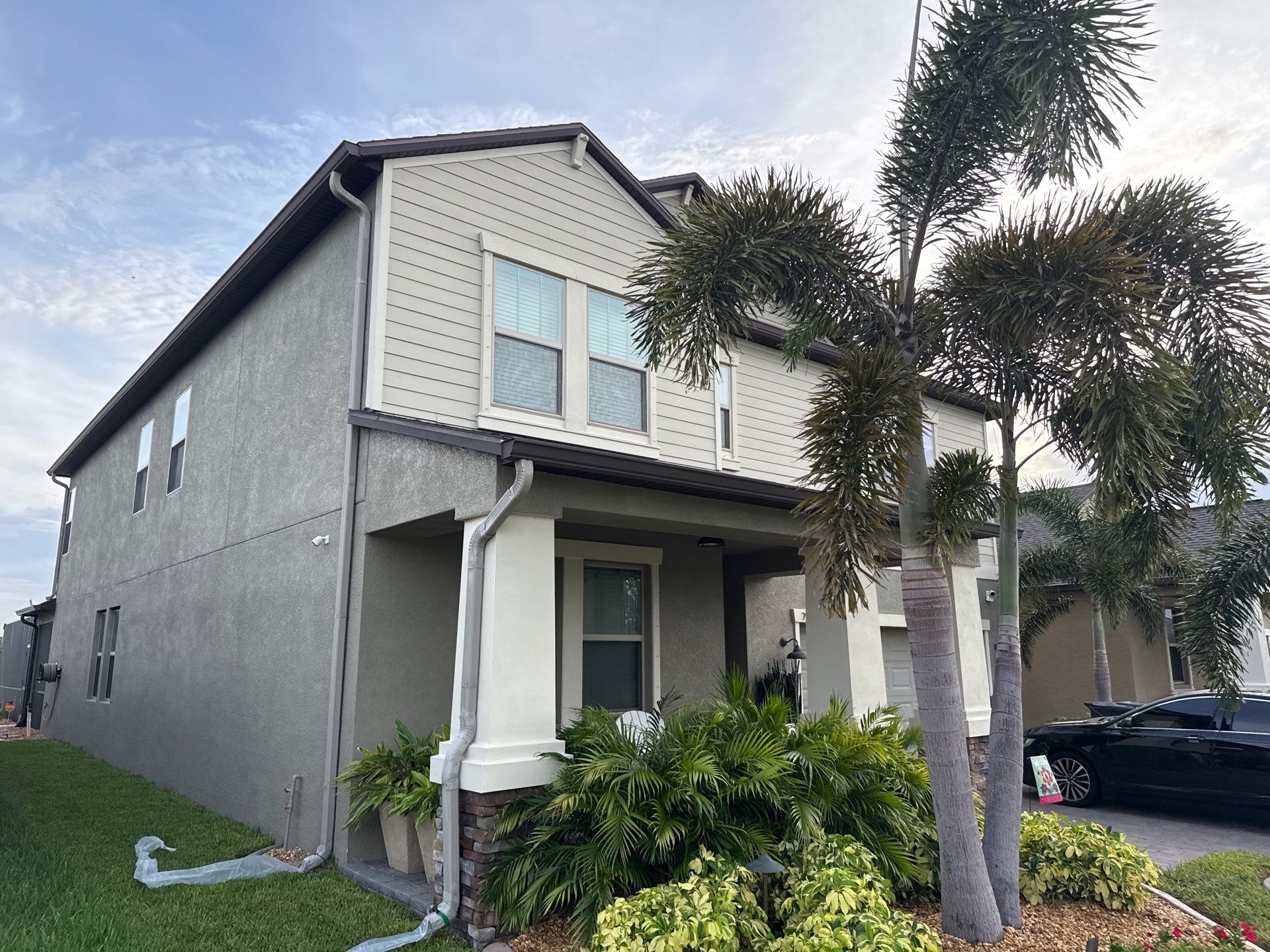 2-Story Asphalt Shingle Roof Cleaning & House Wash – Cypress Mill, Sun City Center, FL by Sunshine AquaWash