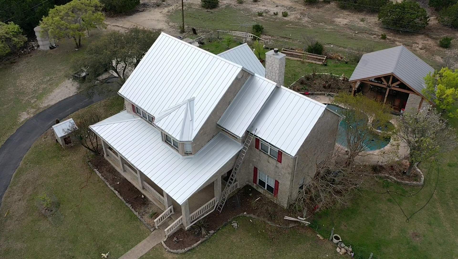 Residential Metal Roof Installation using McElroy Metal by Premier Roofing and Contracting