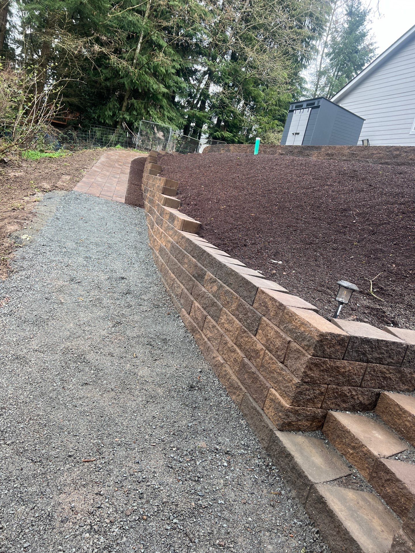 Retaining Wall and Backyard Renovation | Everett  by Jireh Asphalt & Concrete Inc 