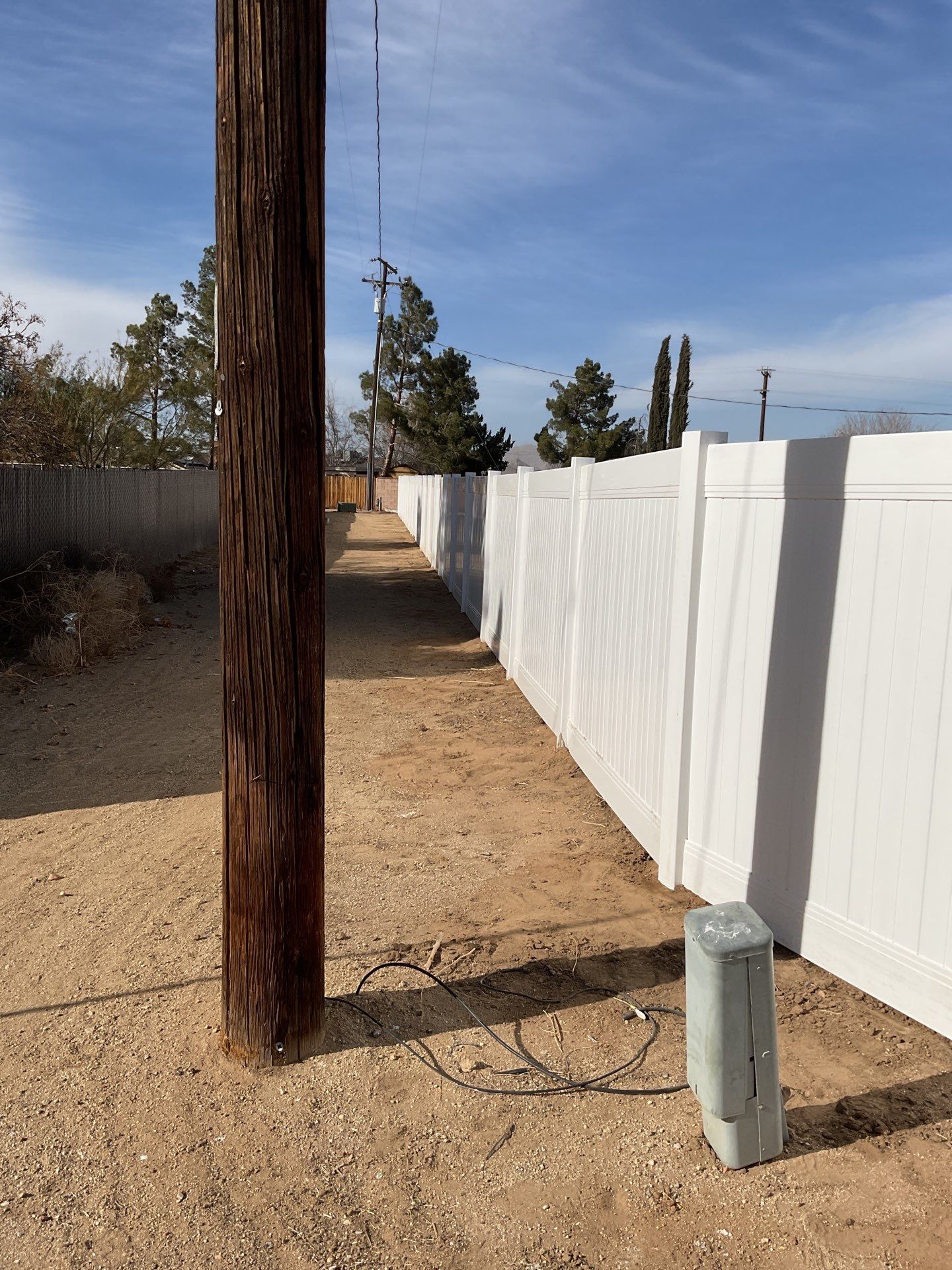 Fence Installation using Vinyl by Fence Guys Inc. 
