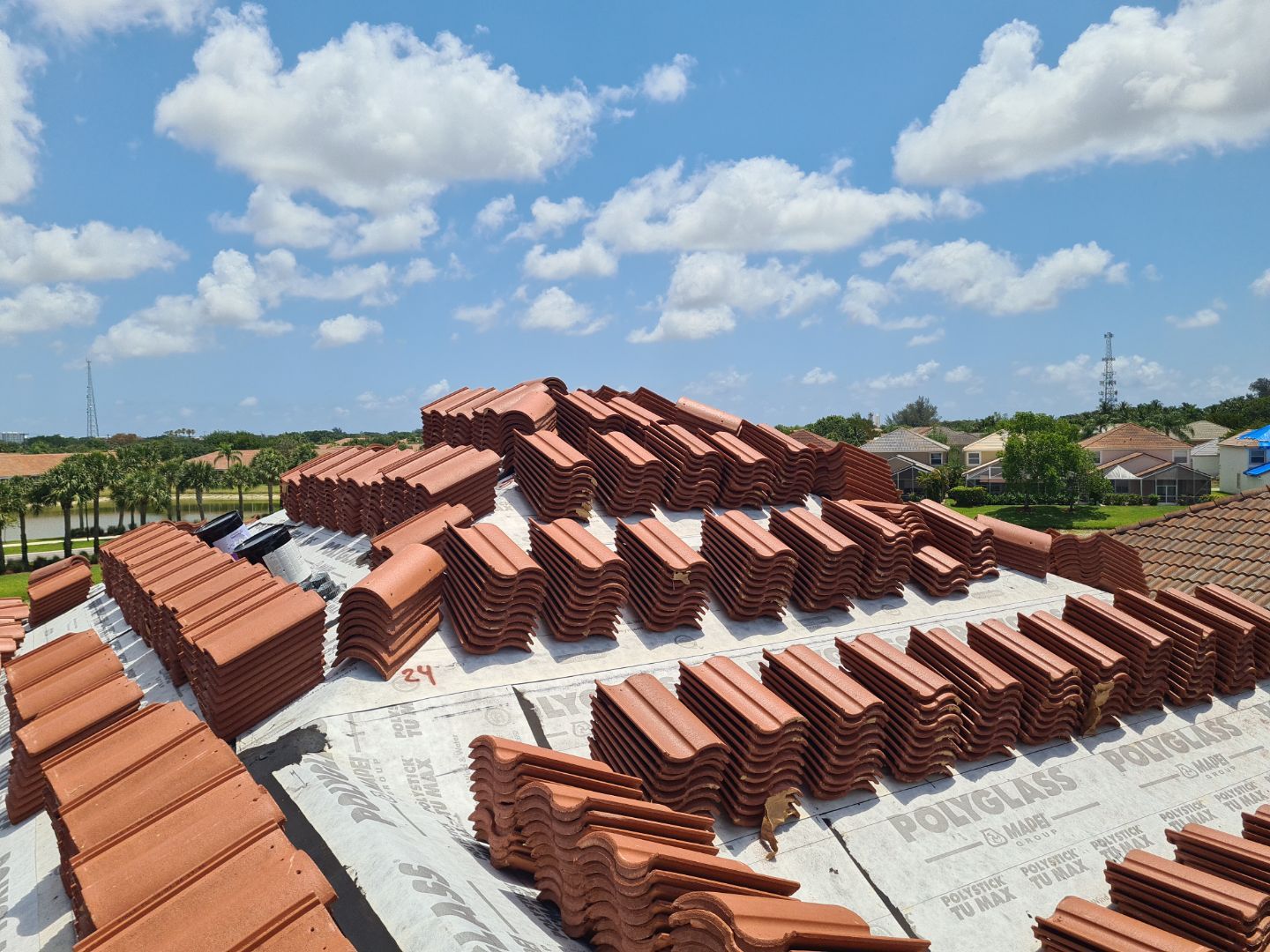 Residential Roofing Installation using Eagle Roofing Tile by BLUES BROTHERS ROOFING
