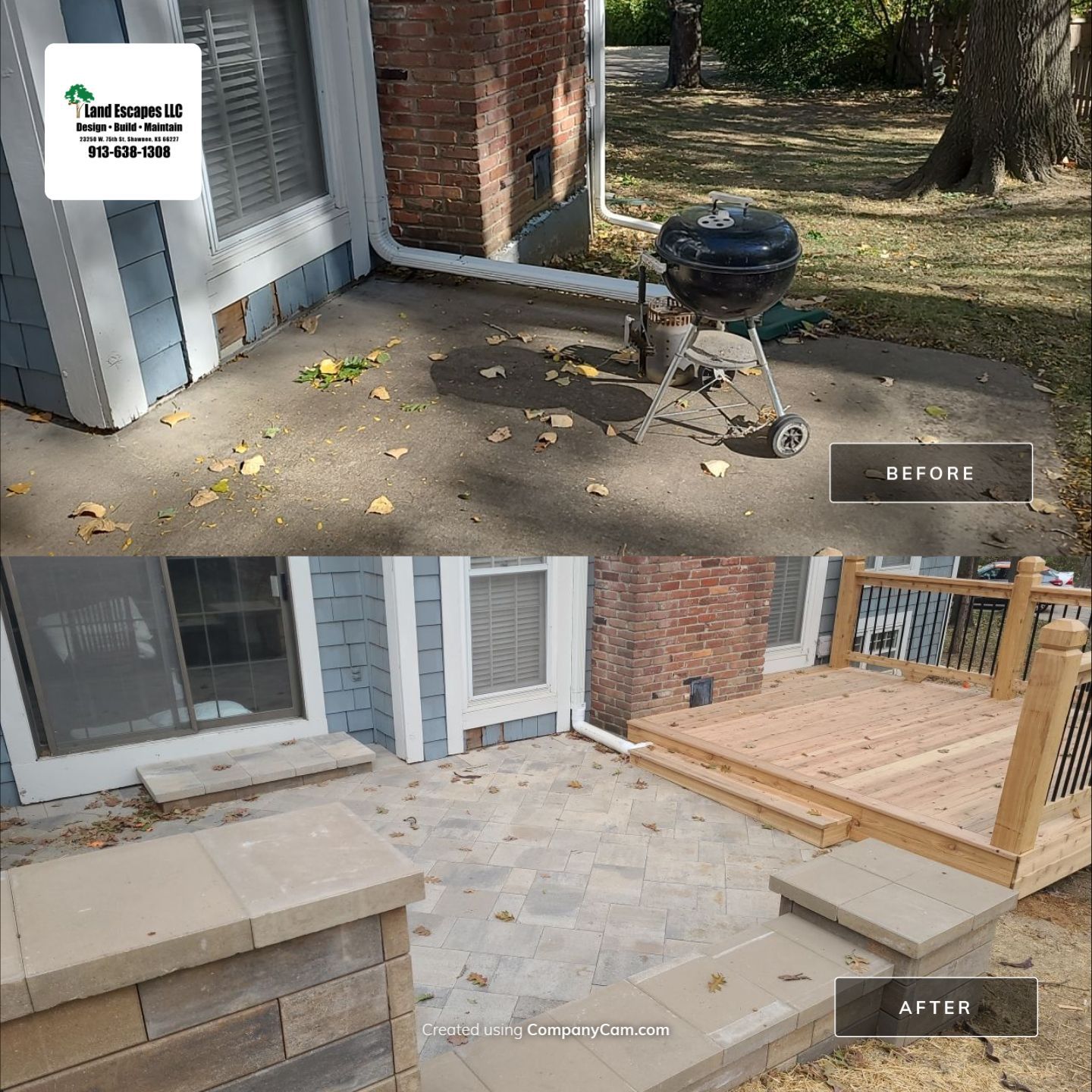 Deck and Patio Custom Build by LAND ESCAPES LLC