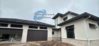 Decorative Bahama Shutters in Grey Brown