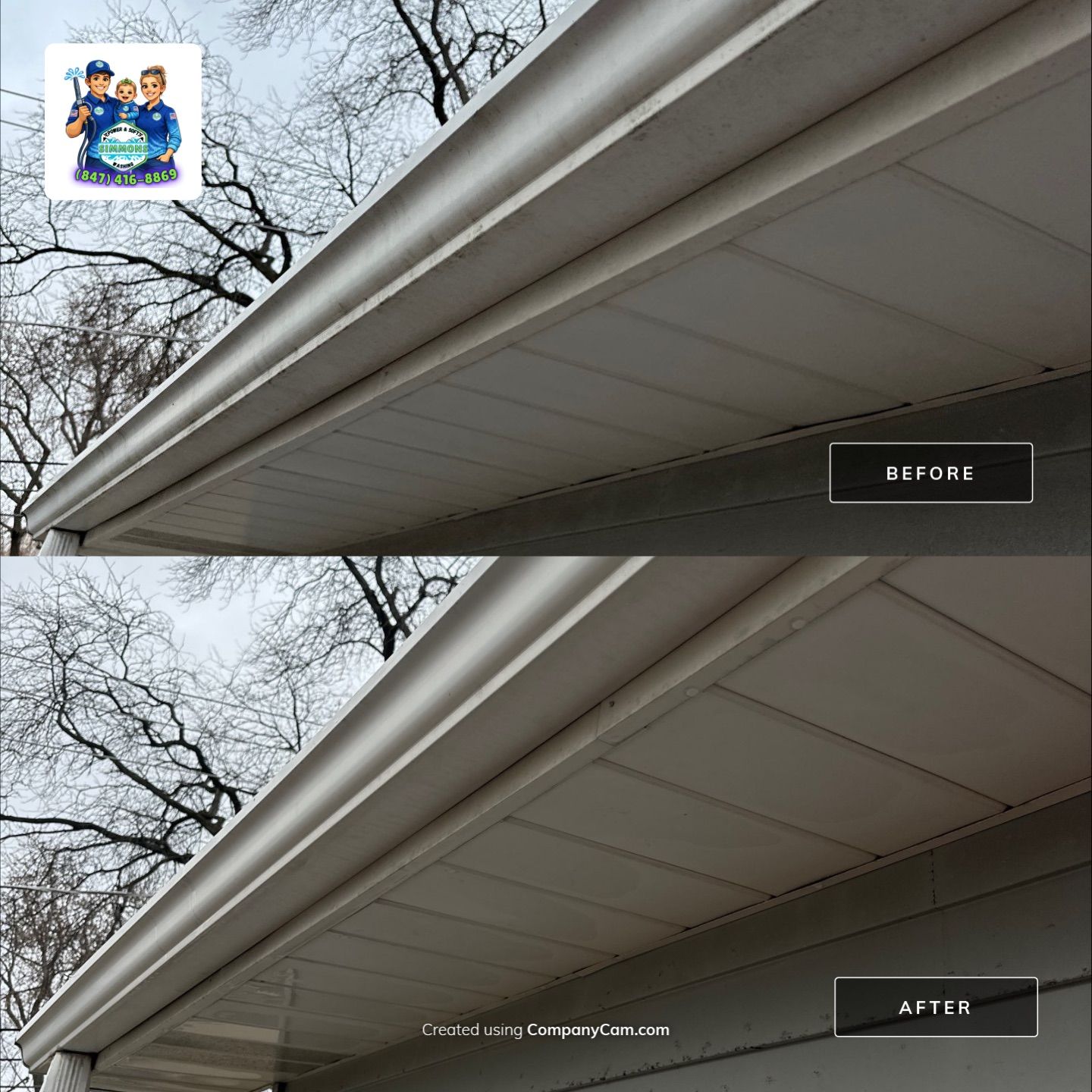 Project in Hinsdale by Simmons Power & Soft Washing