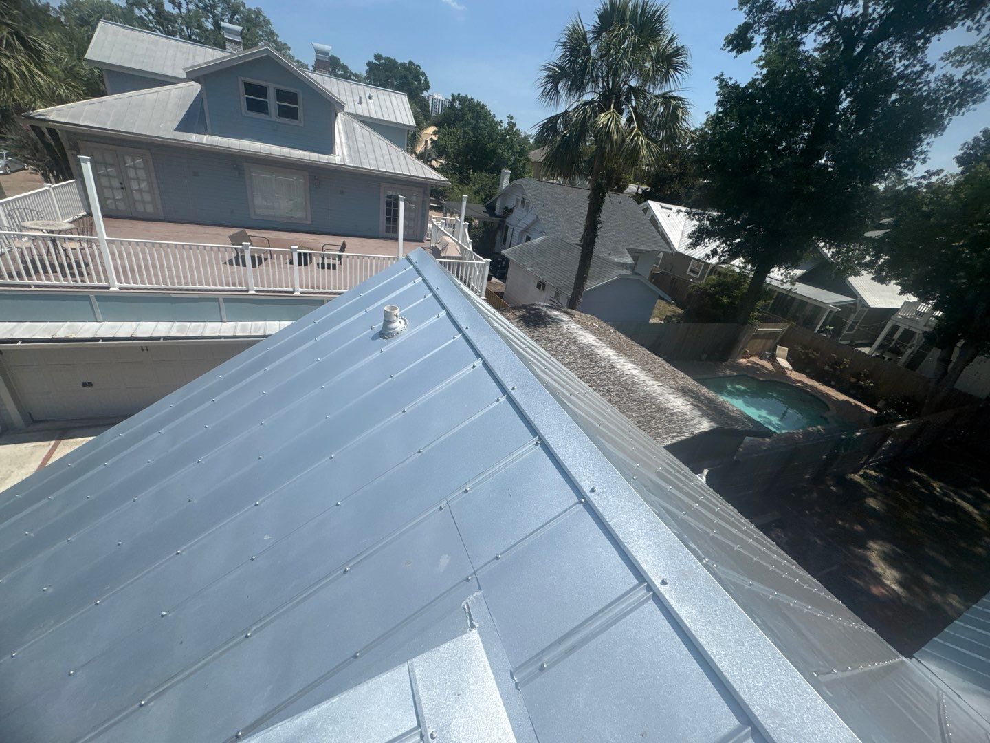 Orlando Residential Metal Roof Replacement and Wood Substrate Repair by Tip Top Roofing Co., Inc.