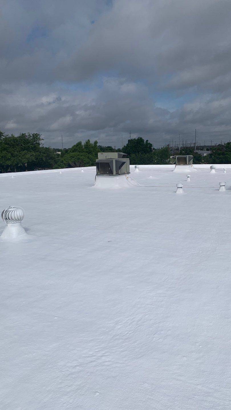 Foam & Metal Roof Restoration – Thermo Sensors (Garland, TX) by All Star Roofing LLC
