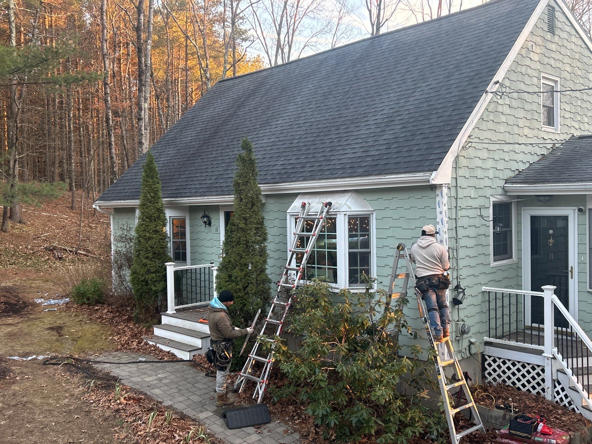 PVC Fascia & Corner Board Replacement — Billerica, MA by Mighty Dog Roofing of Greater Middlesex County