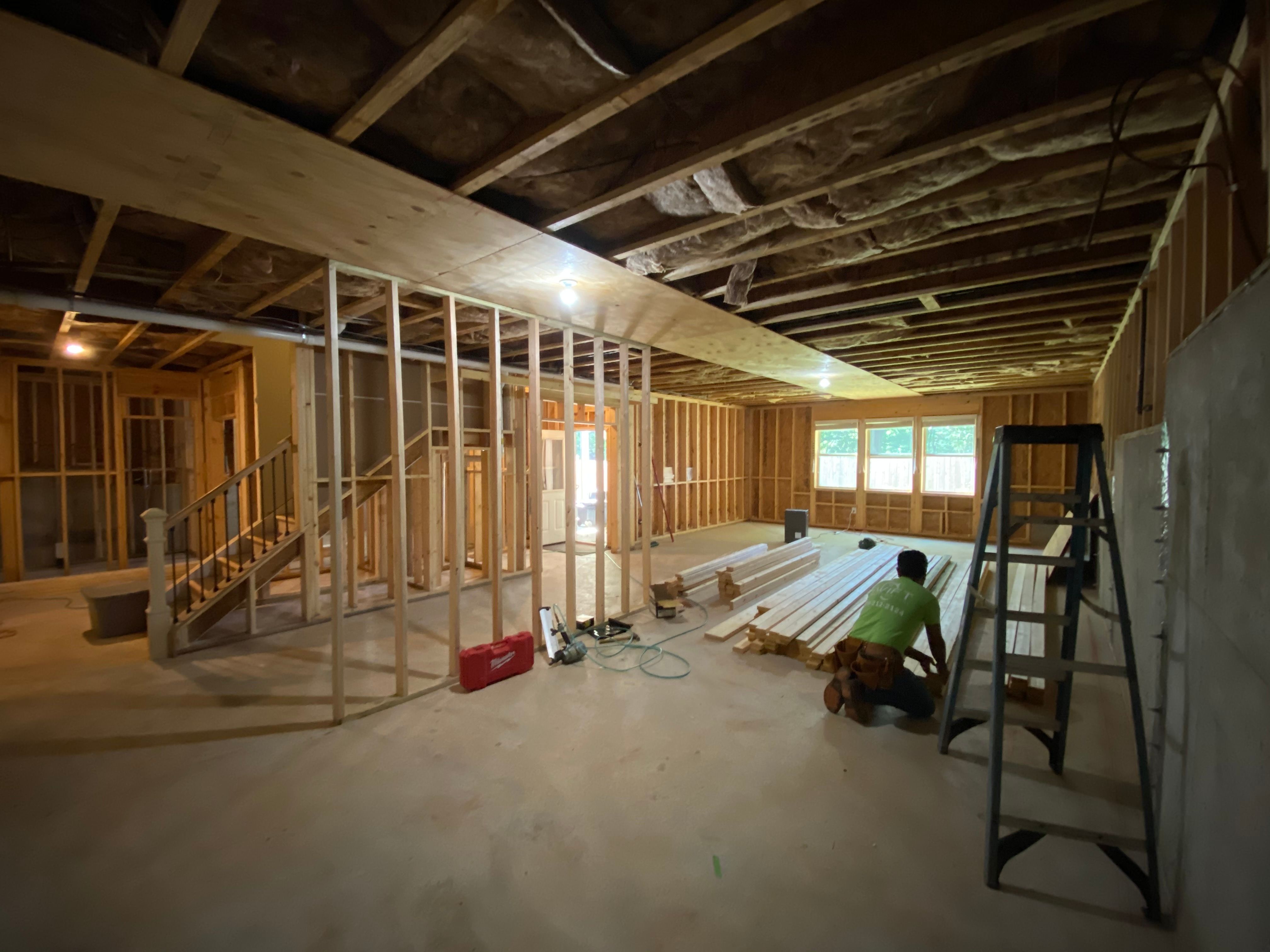 Complete Basement Remodeling and Custom Living Suite in Smyrna by Swift Home Renovations