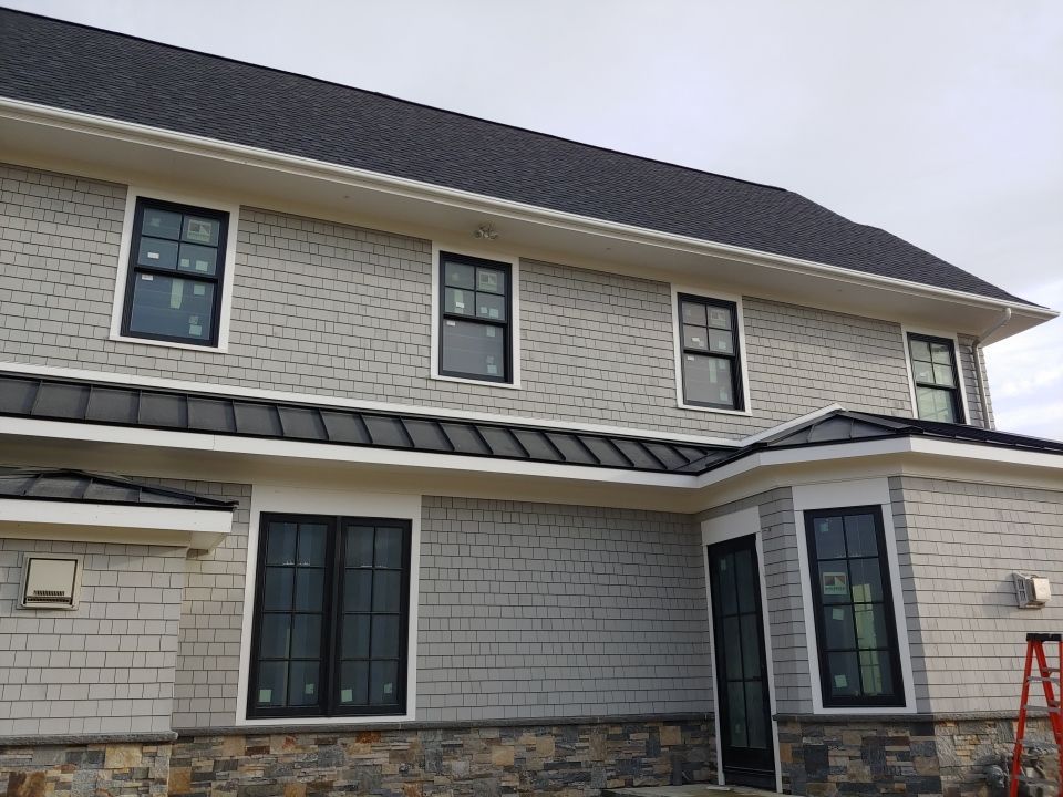 Swansea, MA Gutter Installation using 4x6 Fiberglass Gutter with PVC Bed Moulding by Gutter Pro Enterprises