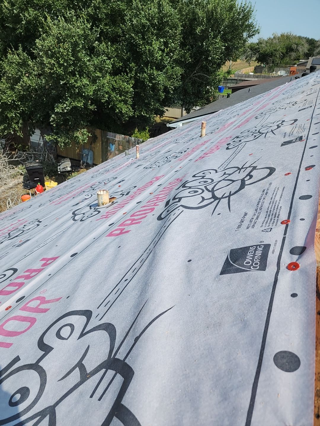 Residential Roofing Installation using Owen's Corning Duration (Lifetime) Shingles by Roof Repair Company